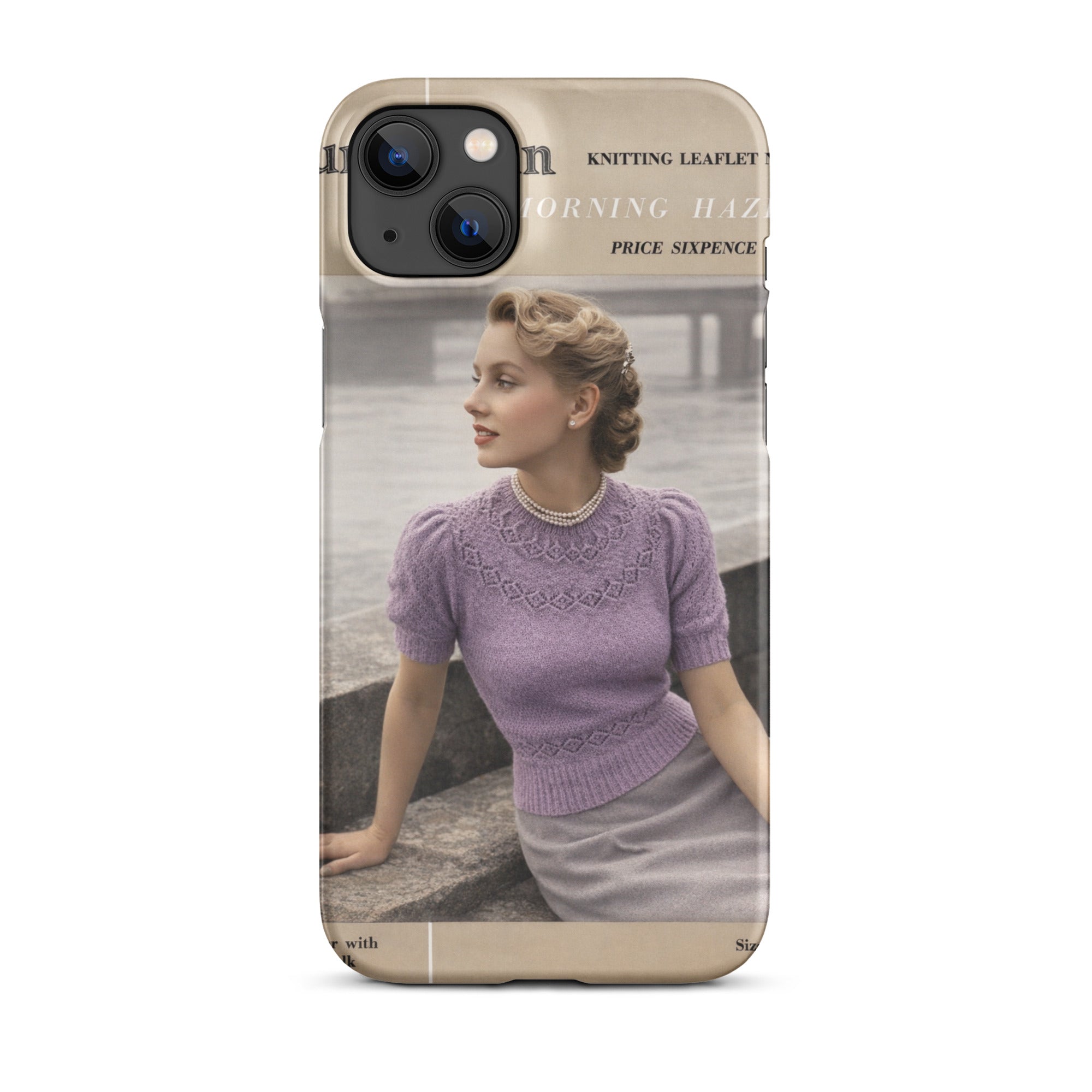 Vintage Munrospun Ranunculus iPhone Case - Sitting Pretty Knits