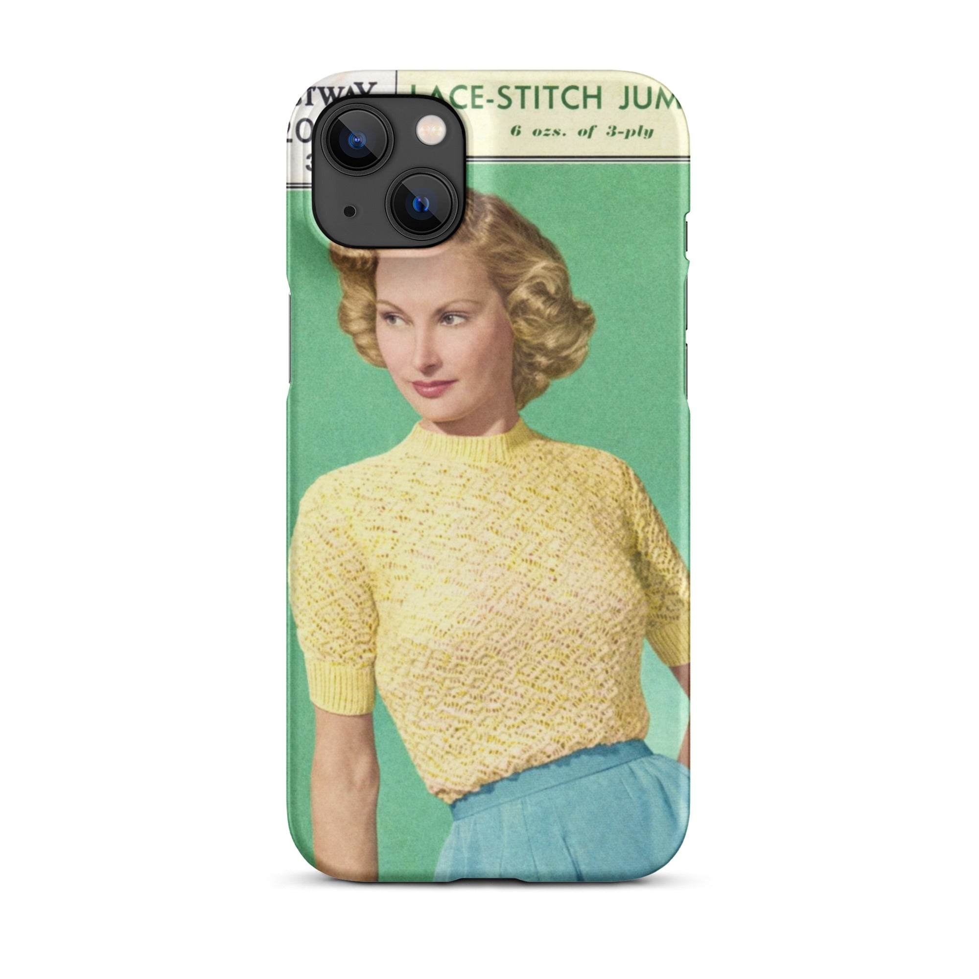 Lace Stitch Jumper iPhone Case - Sitting Pretty Knits
