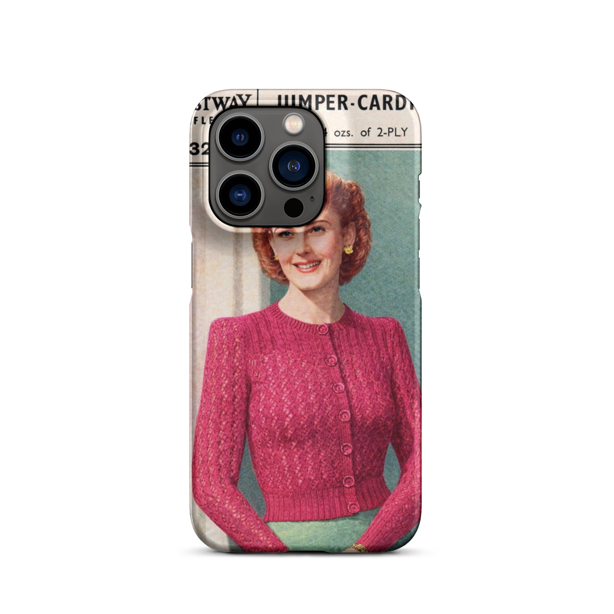 Lacy Cardigan iPhone Case - Sitting Pretty Knits