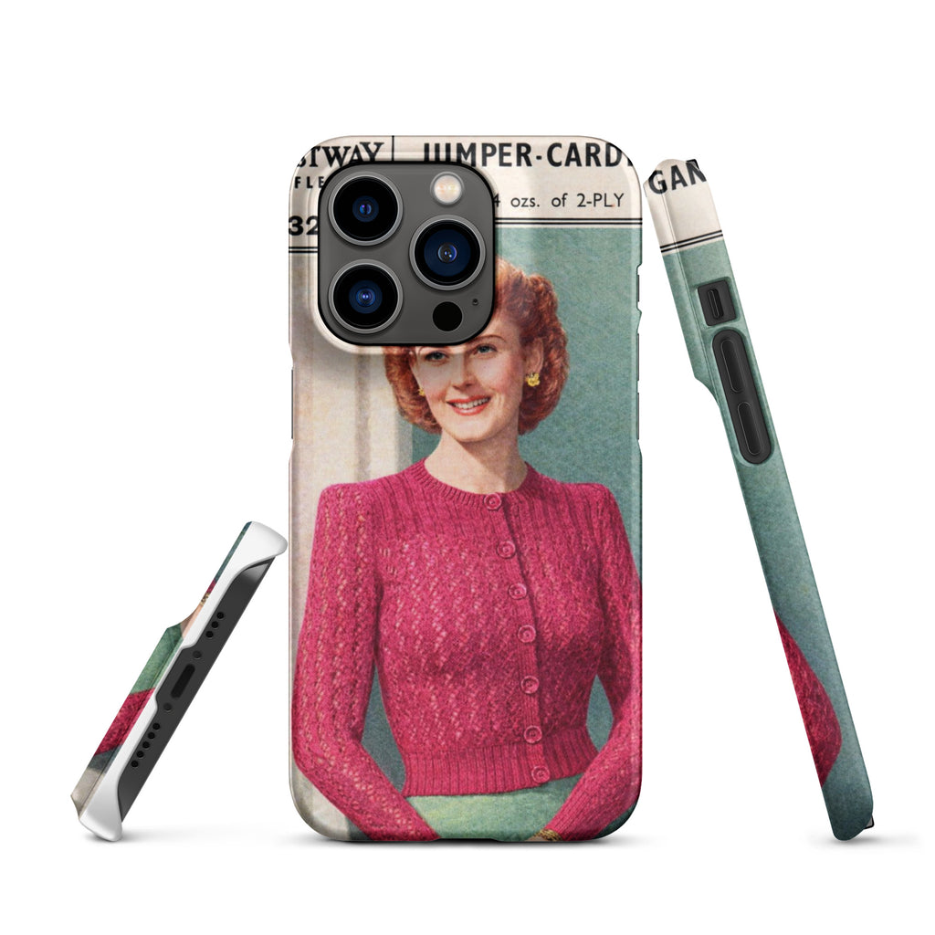 Lacy Cardigan iPhone Case - Sitting Pretty Knits