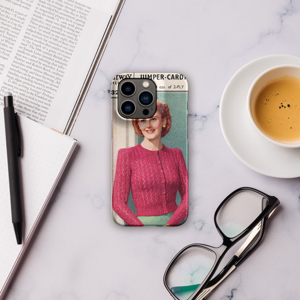 Lacy Cardigan iPhone Case - Sitting Pretty Knits