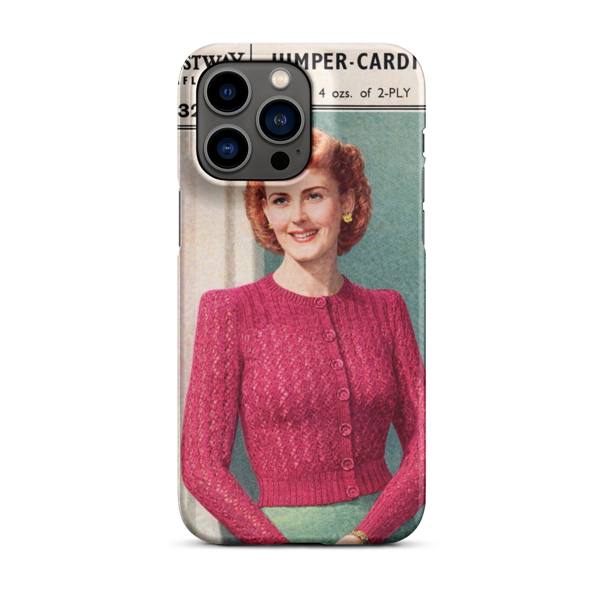 Lacy Cardigan iPhone Case - Sitting Pretty Knits