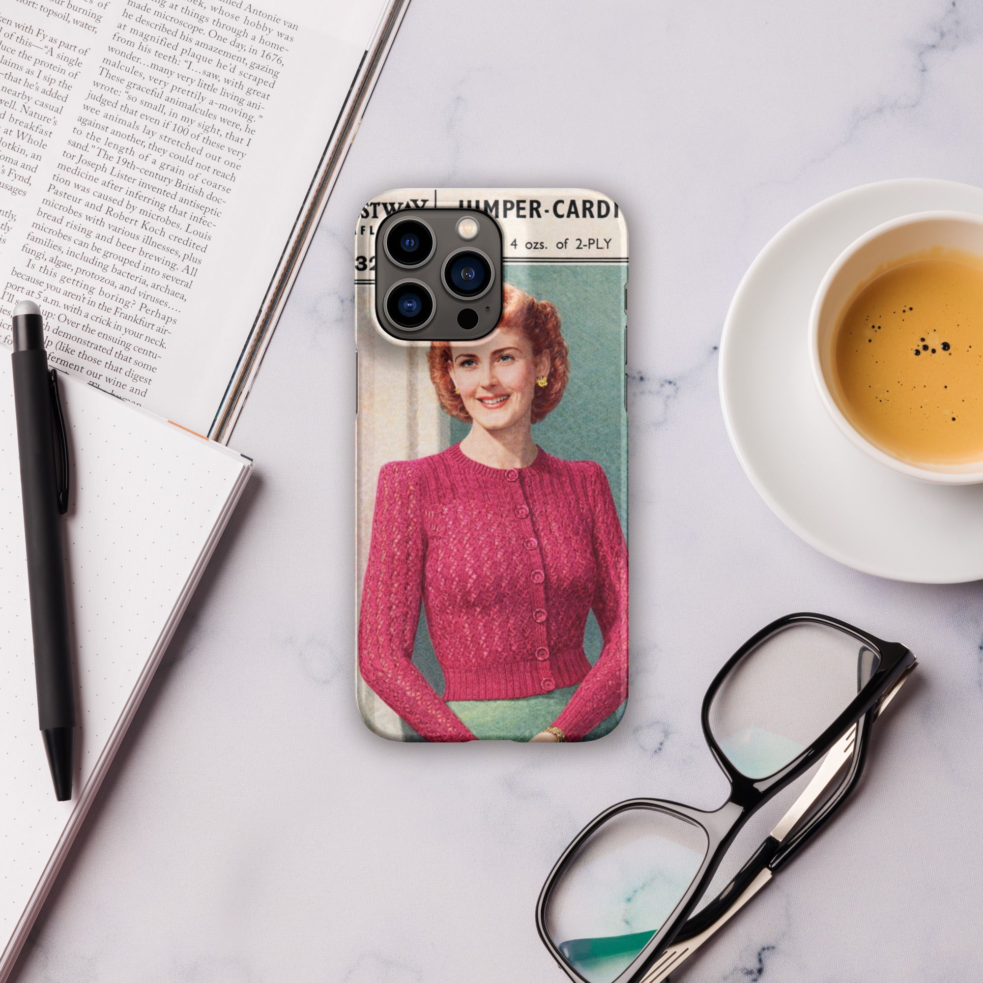 Lacy Cardigan iPhone Case - Sitting Pretty Knits