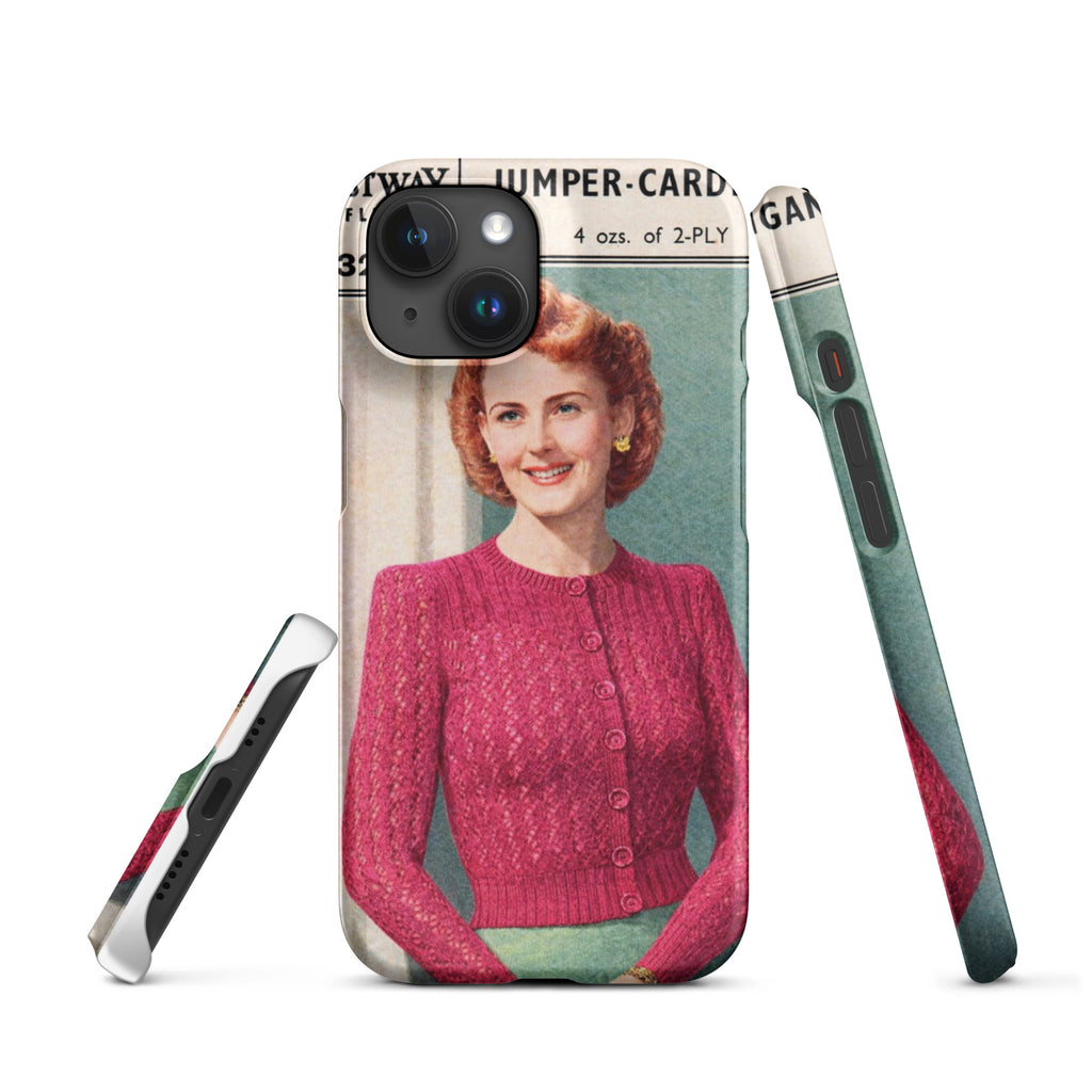 Lacy Cardigan iPhone Case - Sitting Pretty Knits
