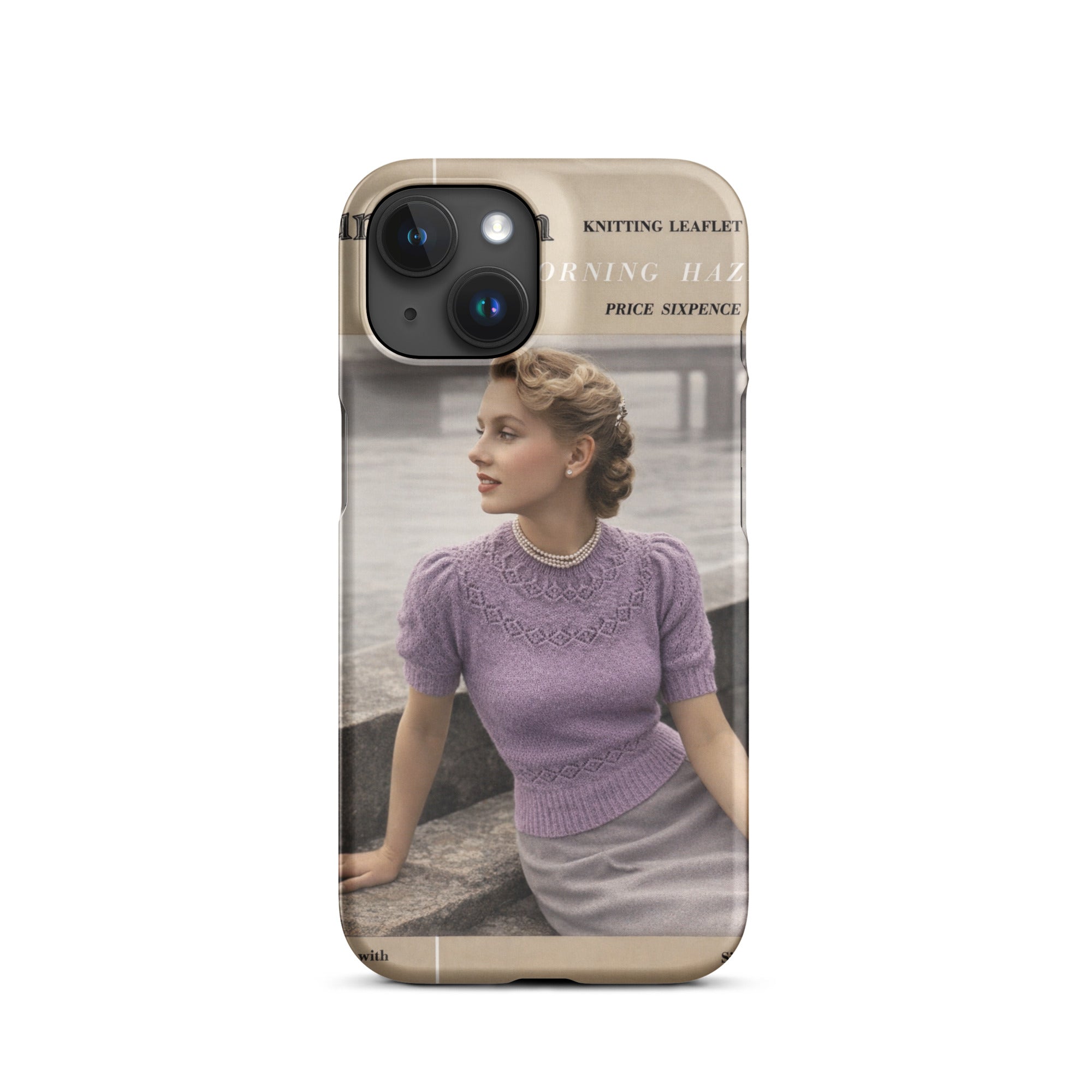 Vintage Munrospun Ranunculus iPhone Case - Sitting Pretty Knits