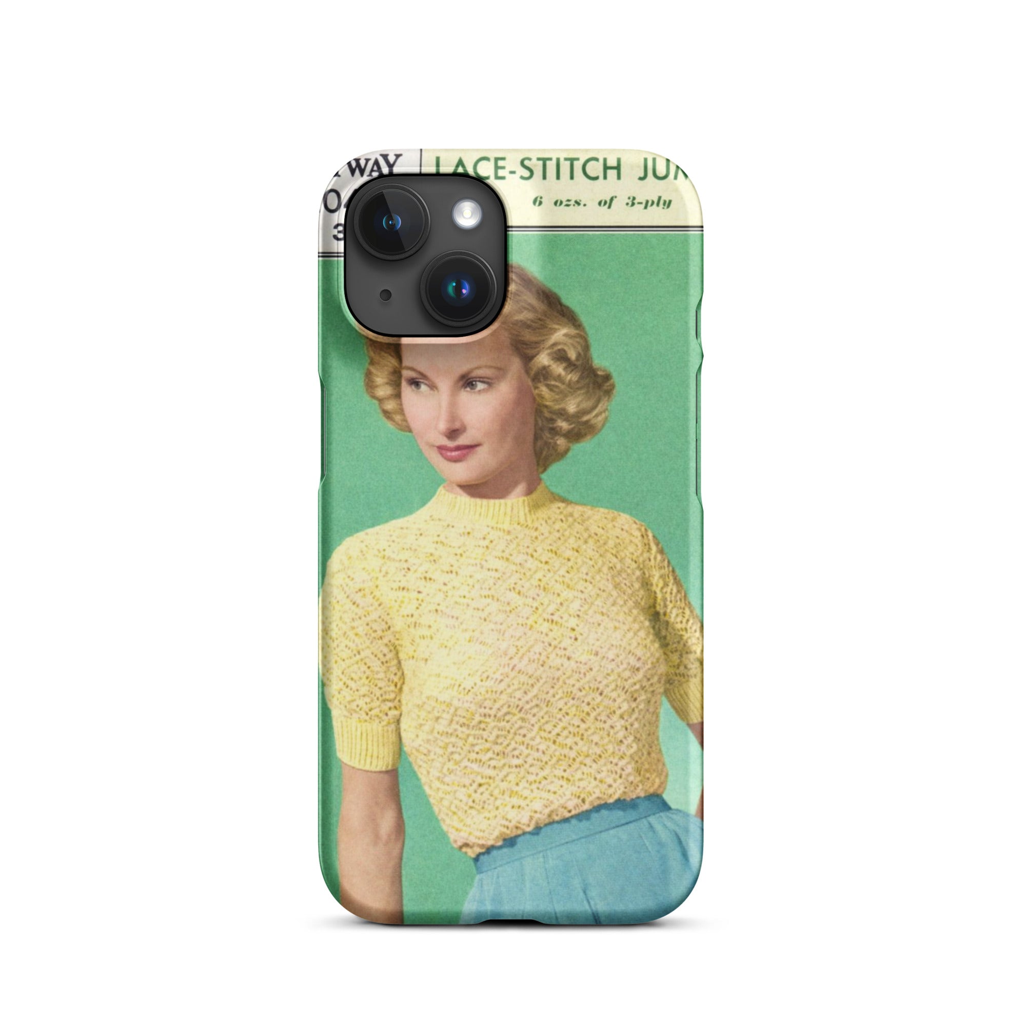 Lace Stitch Jumper iPhone Case - Sitting Pretty Knits