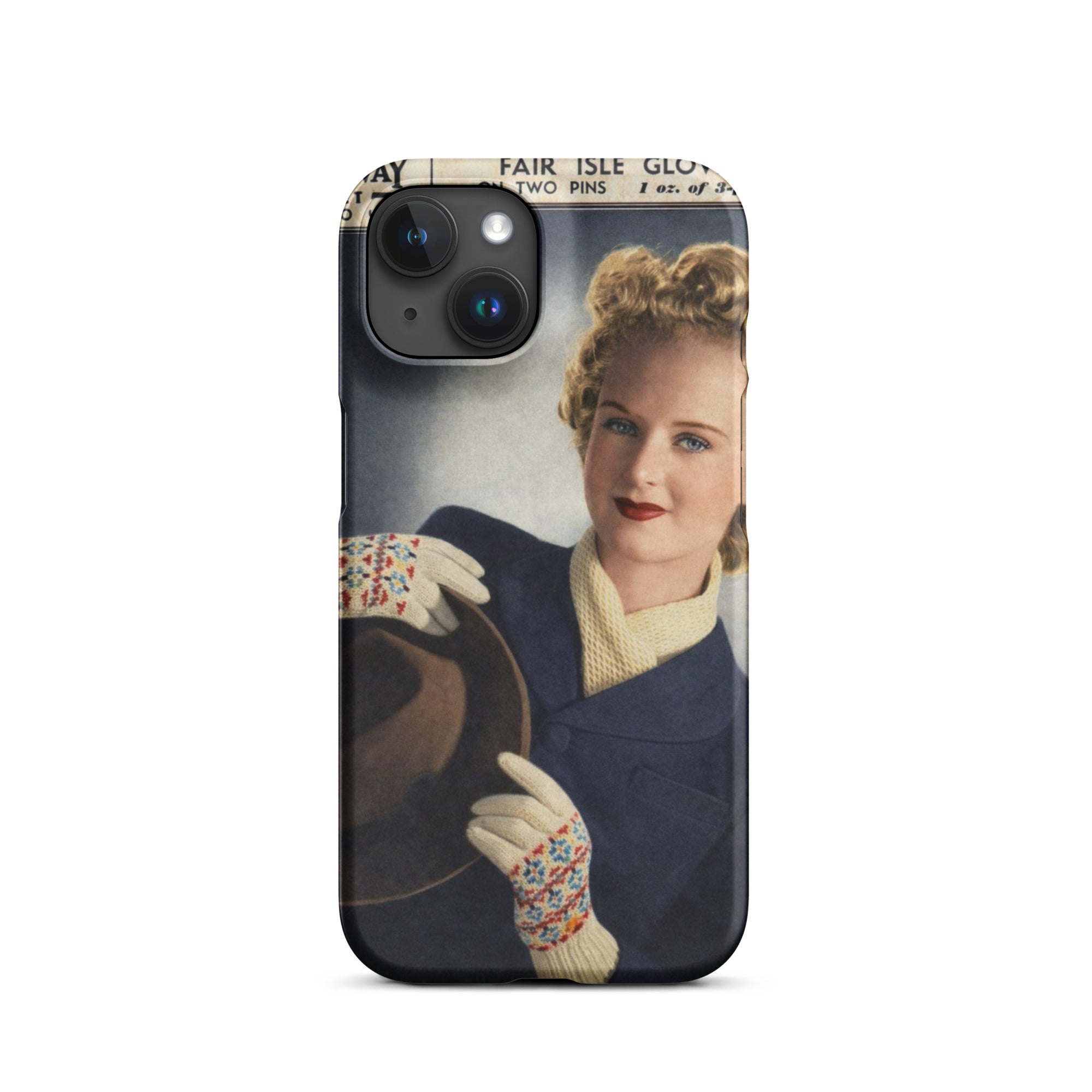 Fair Isle Gloves iPhone Case - Sitting Pretty Knits