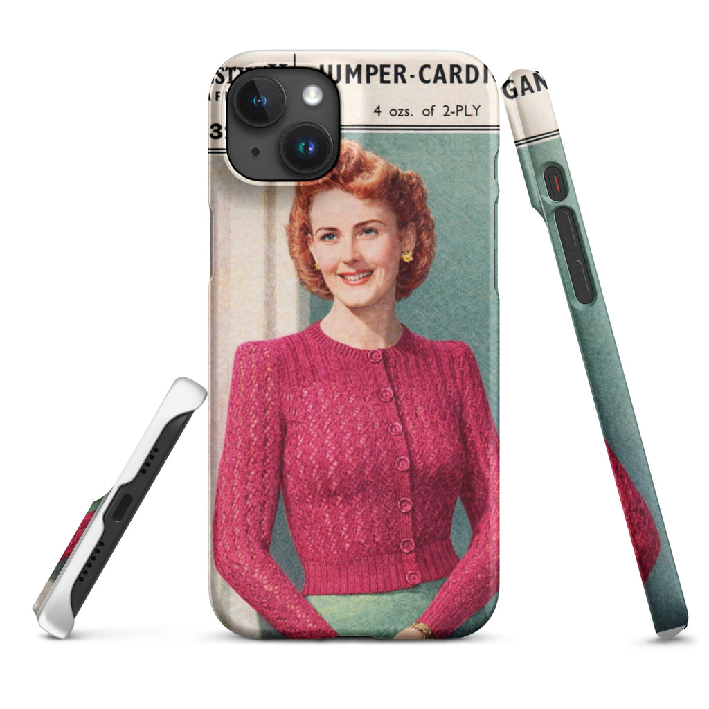 Lacy Cardigan iPhone Case - Sitting Pretty Knits