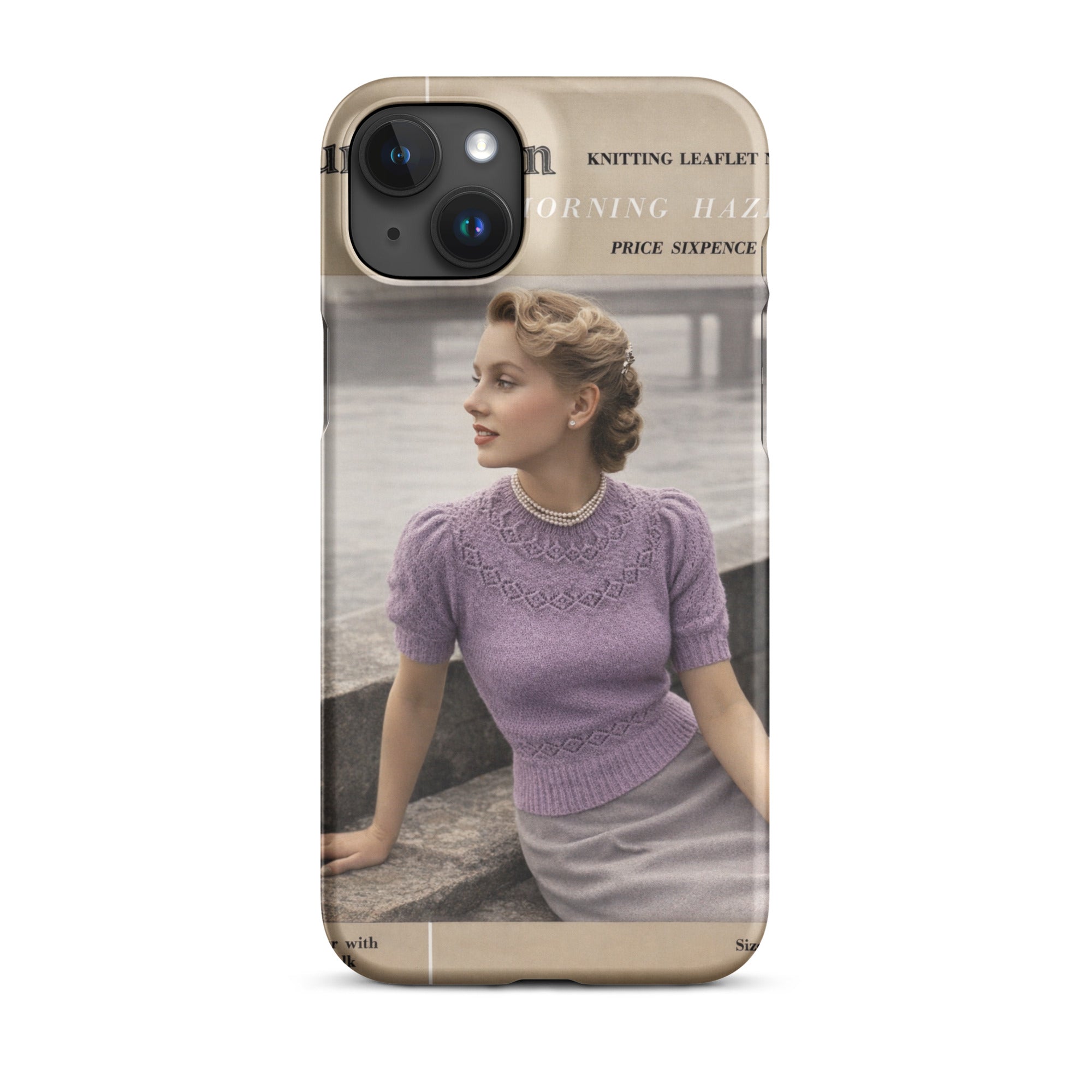 Vintage Munrospun Ranunculus iPhone Case - Sitting Pretty Knits