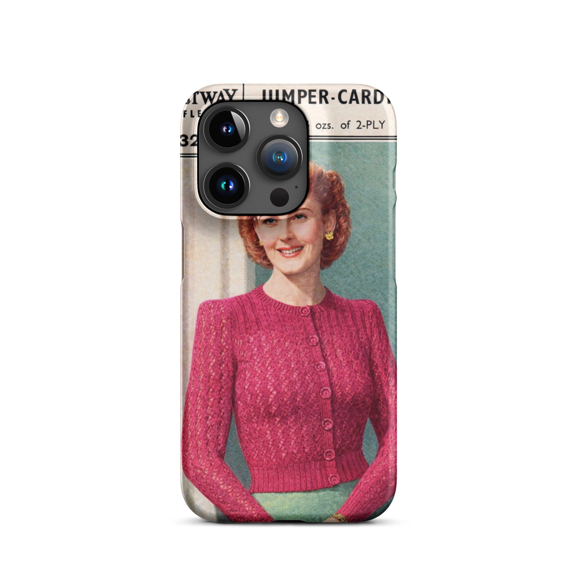 Lacy Cardigan iPhone Case - Sitting Pretty Knits
