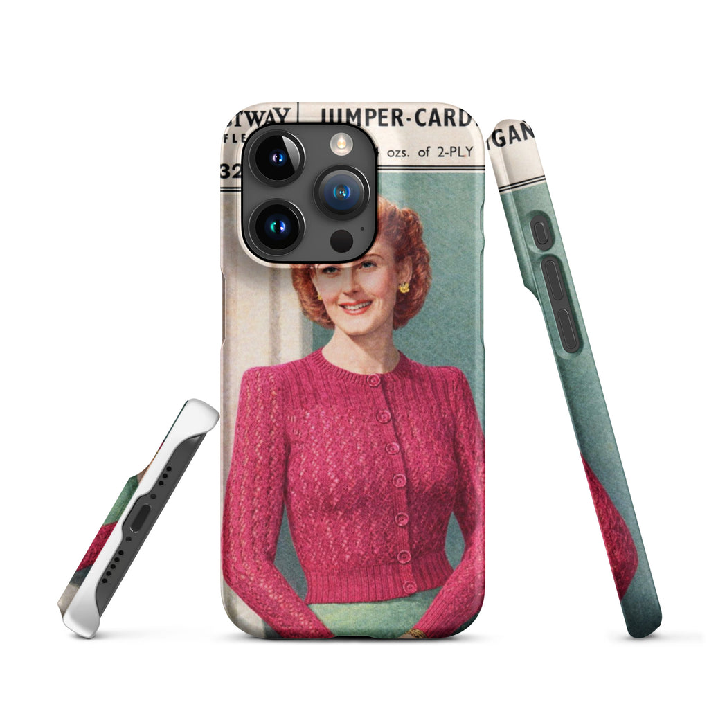 Lacy Cardigan iPhone Case - Sitting Pretty Knits