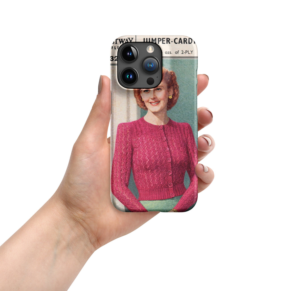 Lacy Cardigan iPhone Case - Sitting Pretty Knits