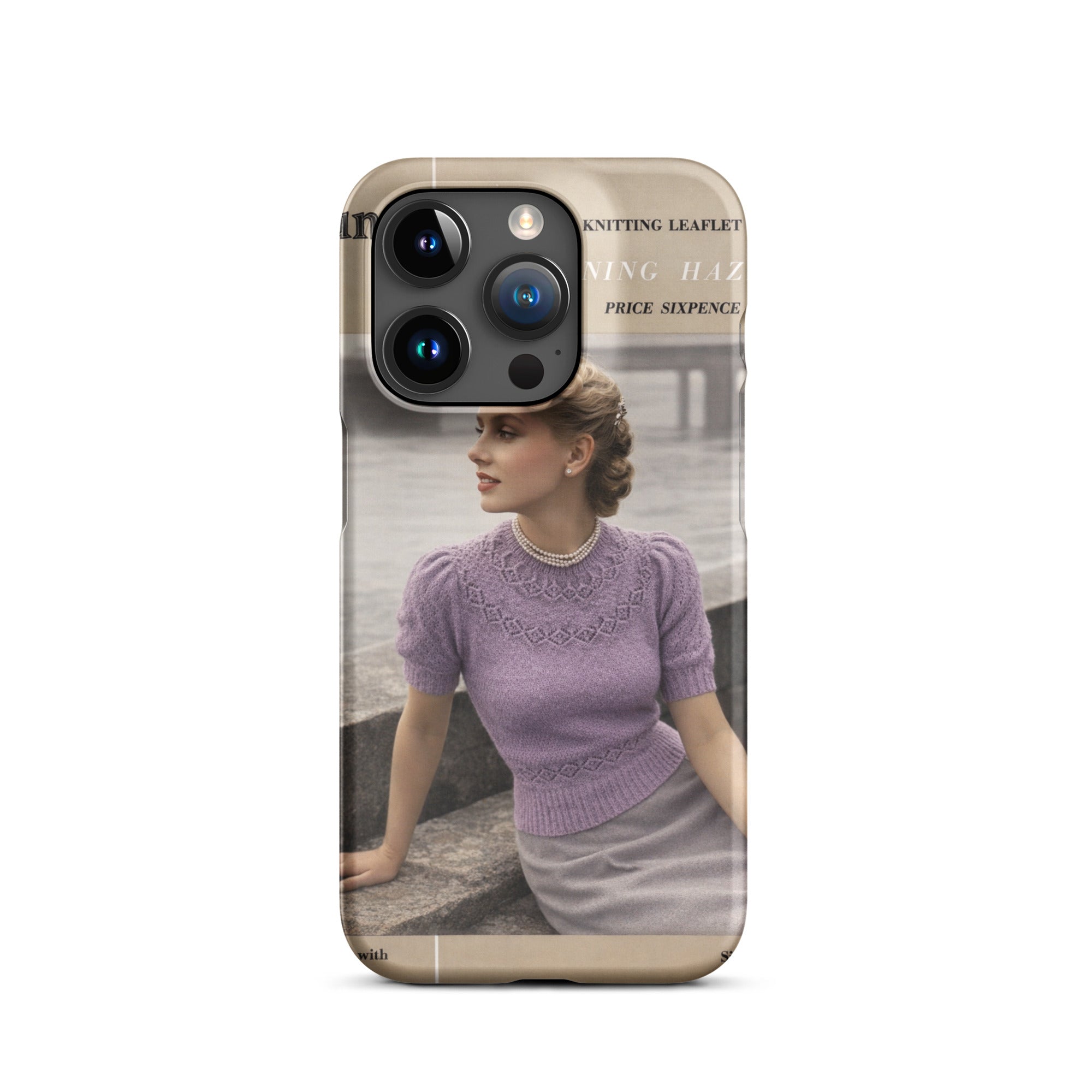 Vintage Munrospun Ranunculus iPhone Case - Sitting Pretty Knits