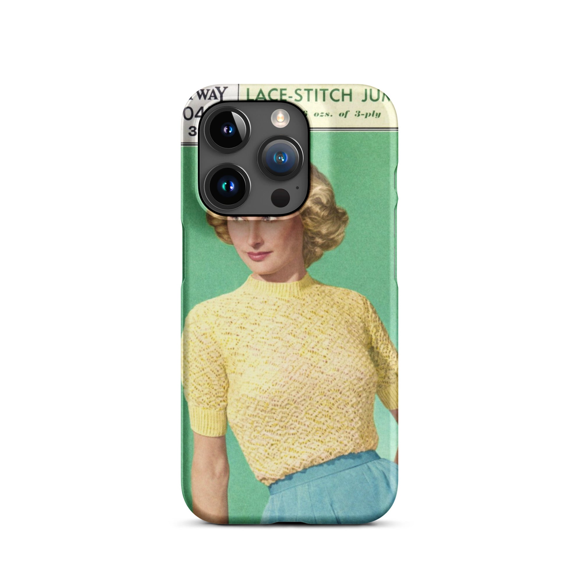 Lace Stitch Jumper iPhone Case - Sitting Pretty Knits
