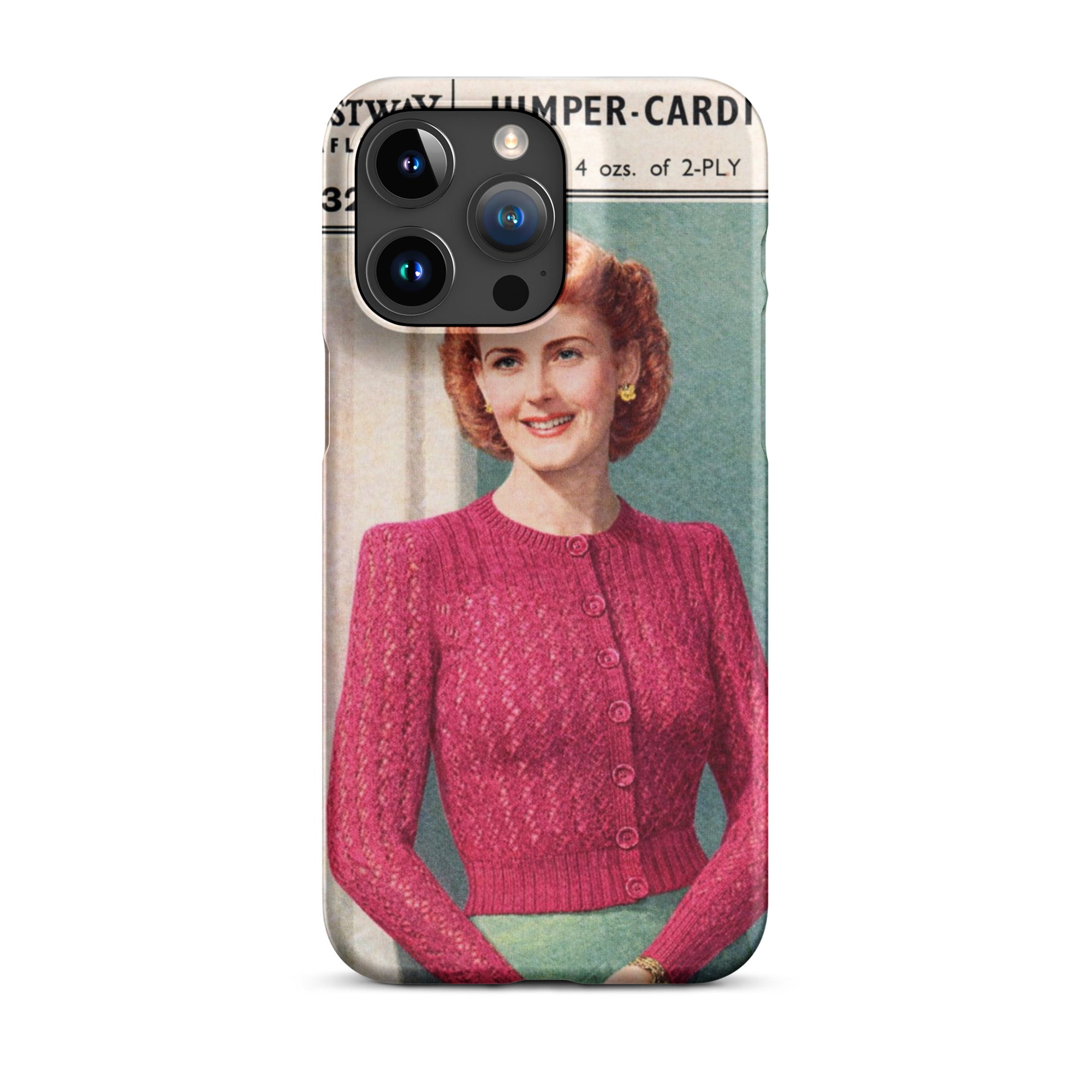Lacy Cardigan iPhone Case - Sitting Pretty Knits