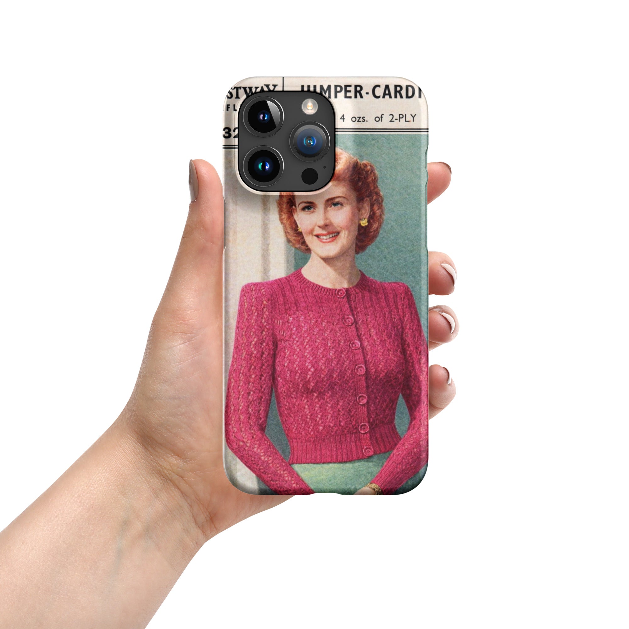 Lacy Cardigan iPhone Case - Sitting Pretty Knits