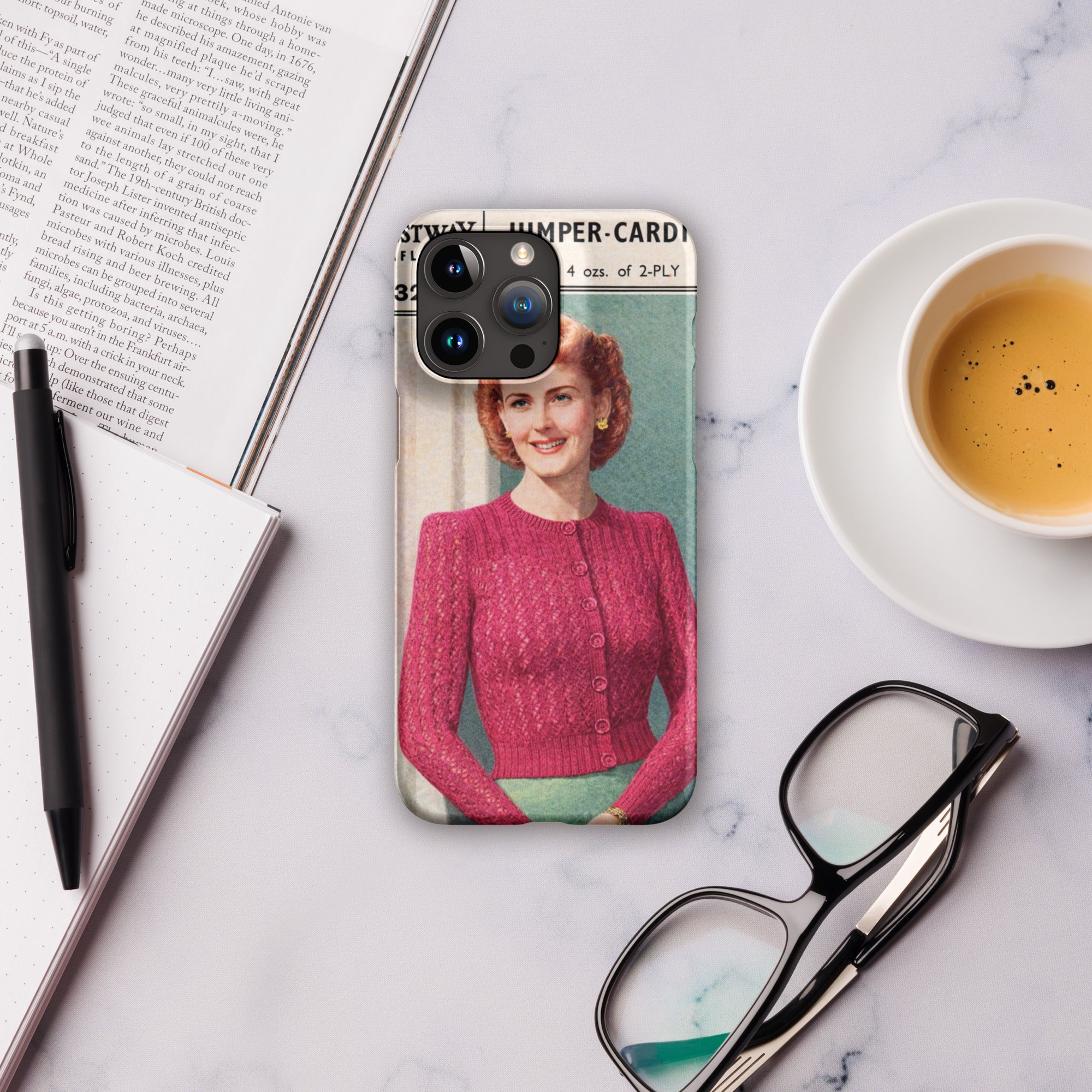 Lacy Cardigan iPhone Case - Sitting Pretty Knits