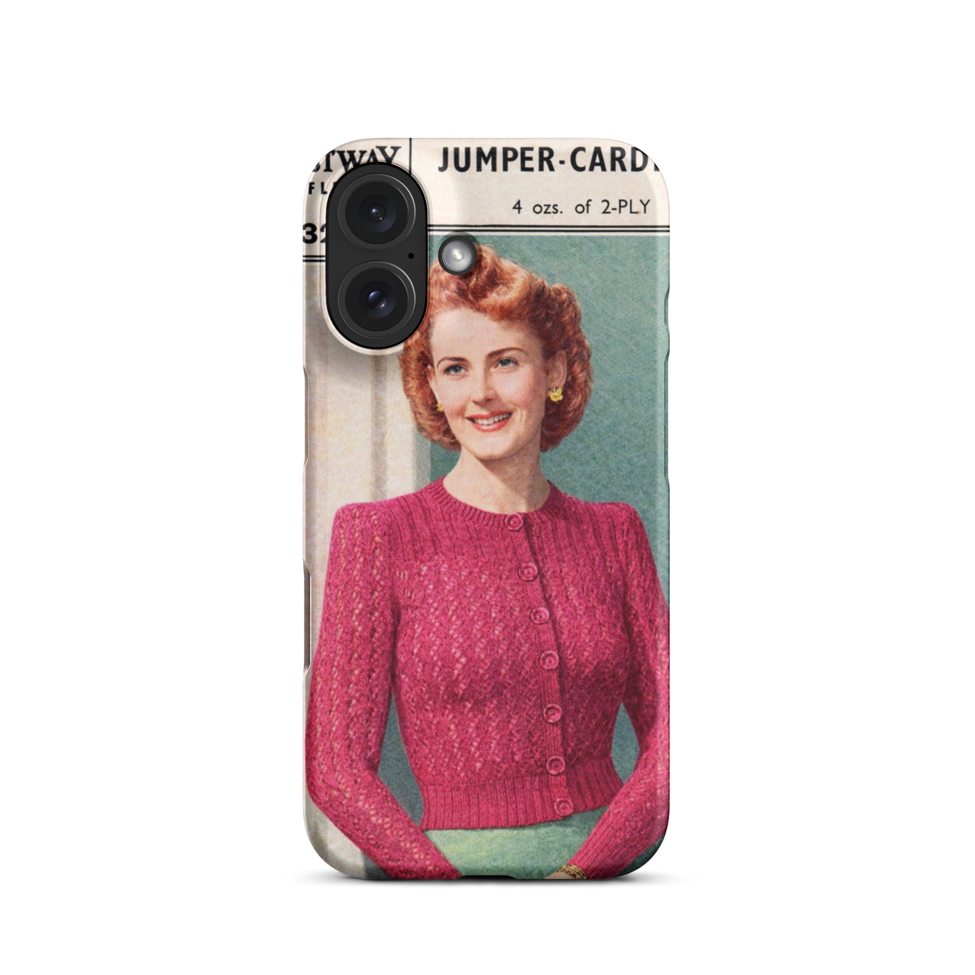 Lacy Cardigan iPhone Case - Sitting Pretty Knits