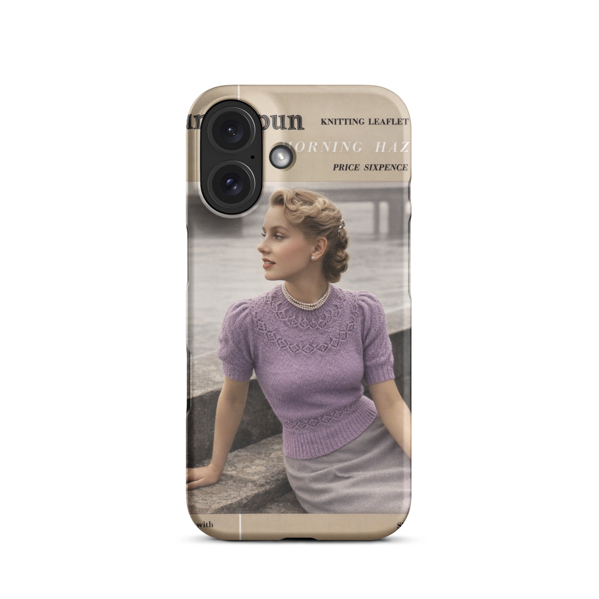 Vintage Munrospun Ranunculus iPhone Case - Sitting Pretty Knits