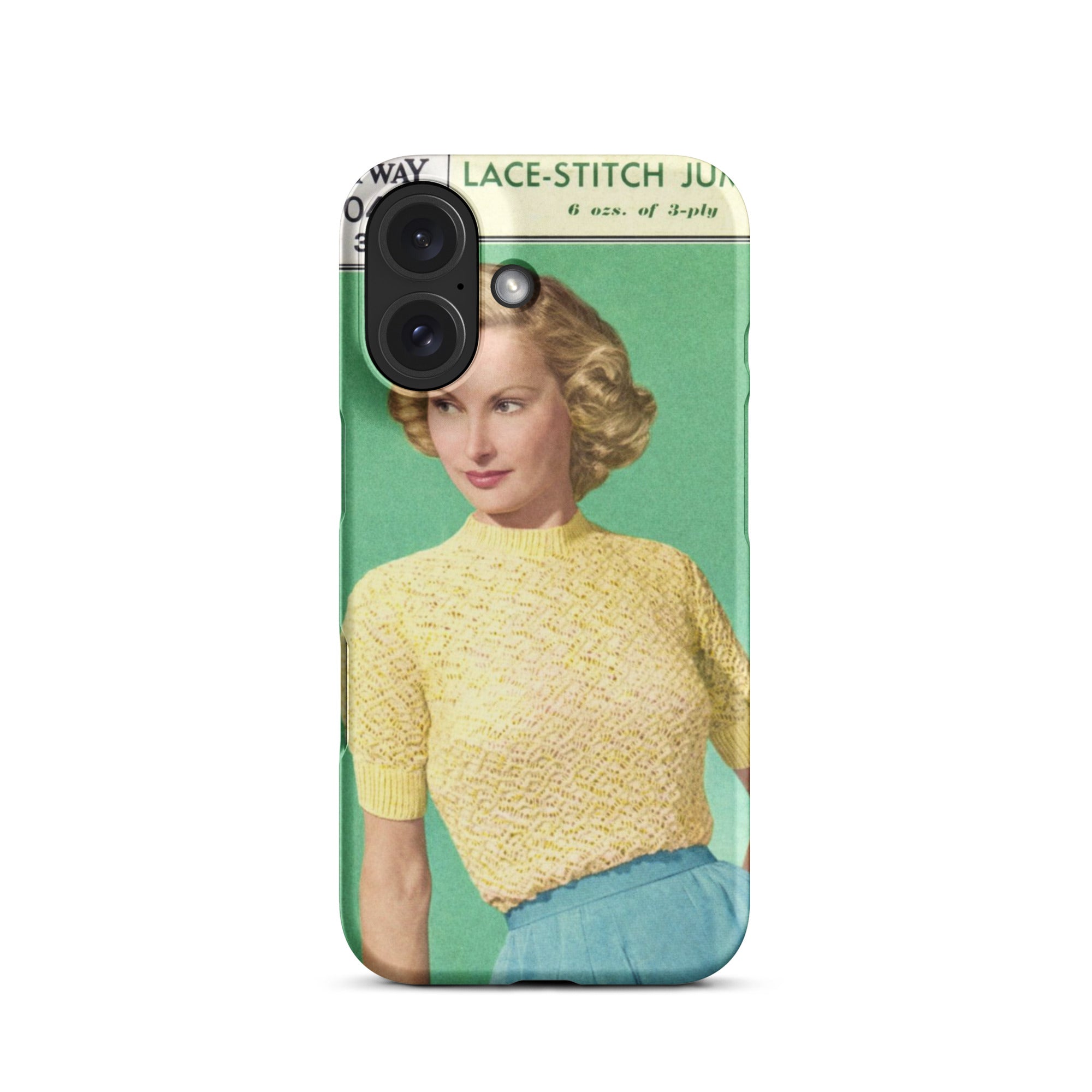 Lace Stitch Jumper iPhone Case - Sitting Pretty Knits