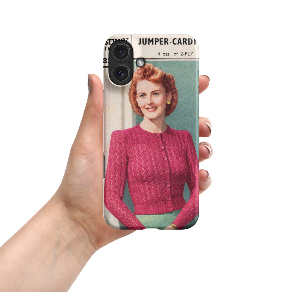 Lacy Cardigan iPhone Case - Sitting Pretty Knits