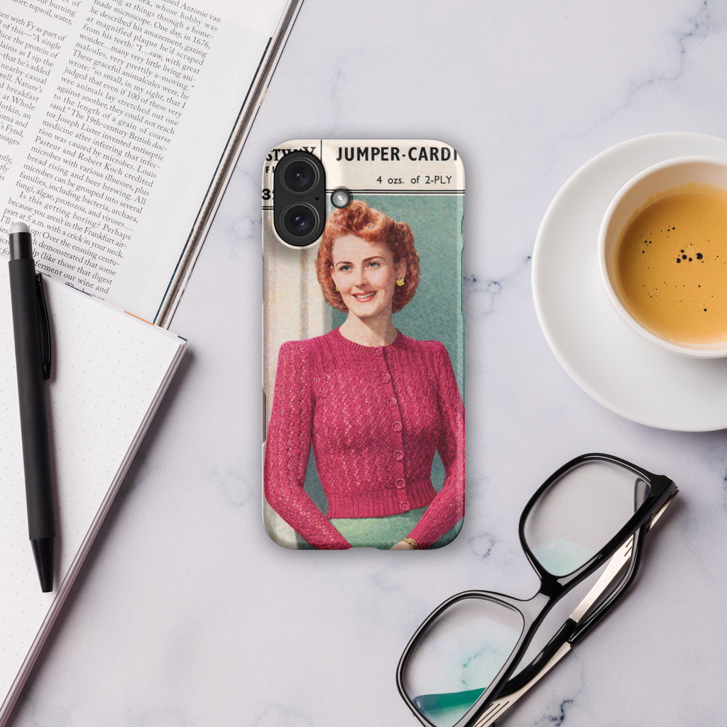 Lacy Cardigan iPhone Case - Sitting Pretty Knits