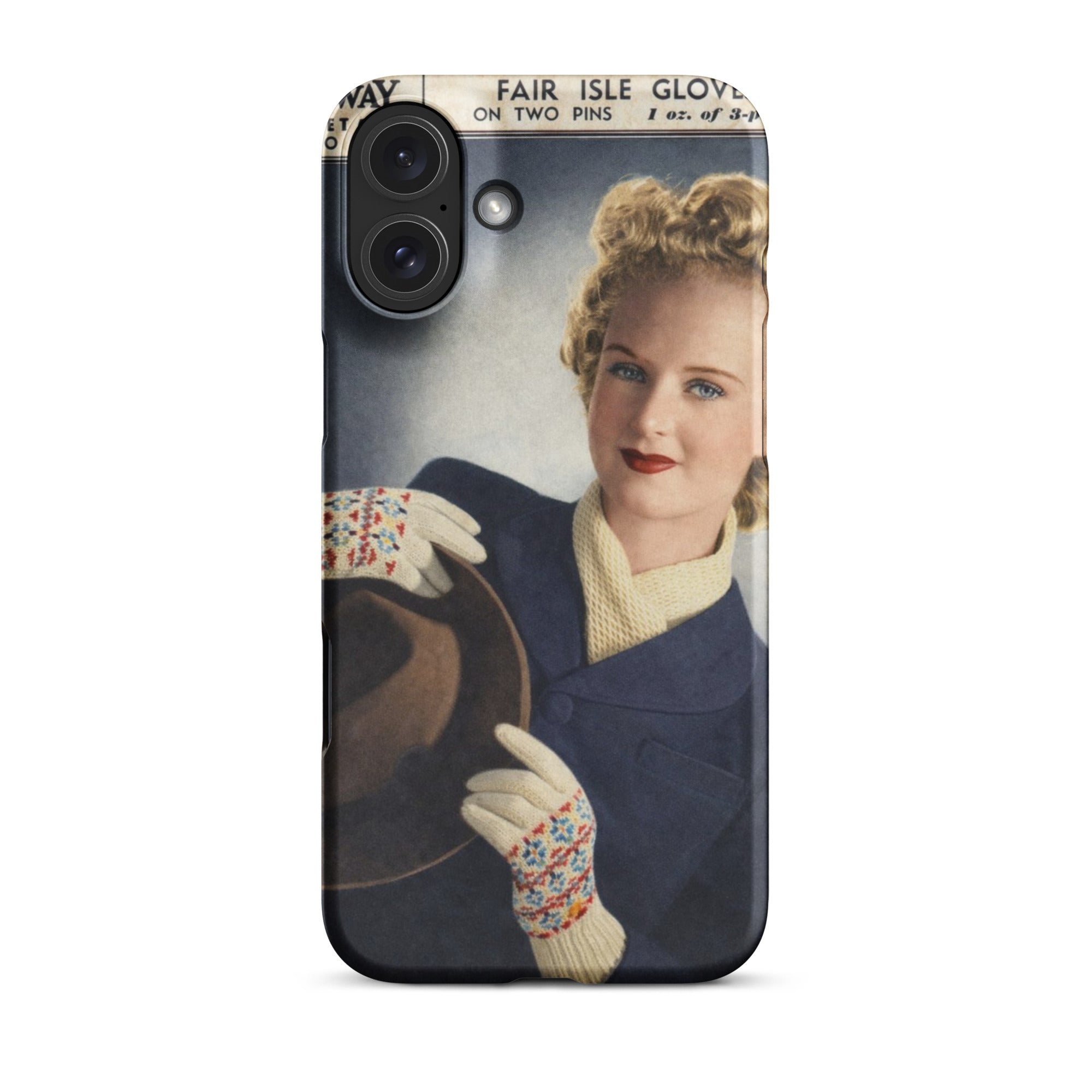 Fair Isle Gloves iPhone Case - Sitting Pretty Knits