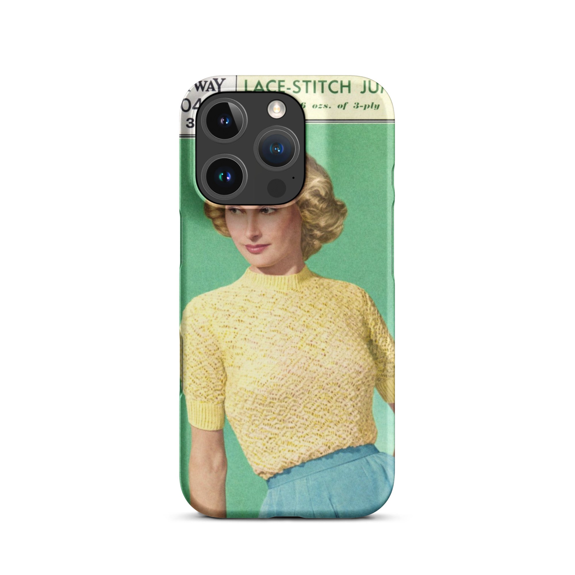 Lace Stitch Jumper iPhone Case - Sitting Pretty Knits