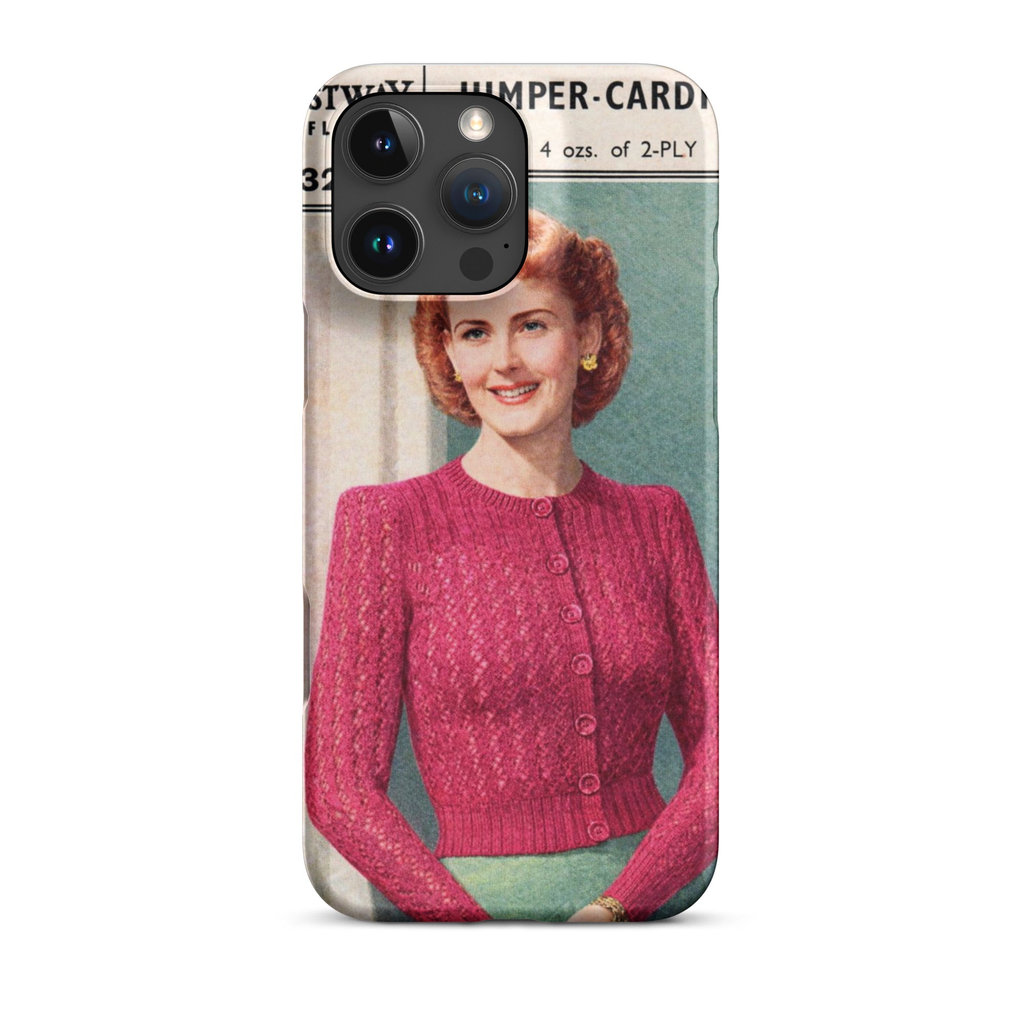 Lacy Cardigan iPhone Case - Sitting Pretty Knits