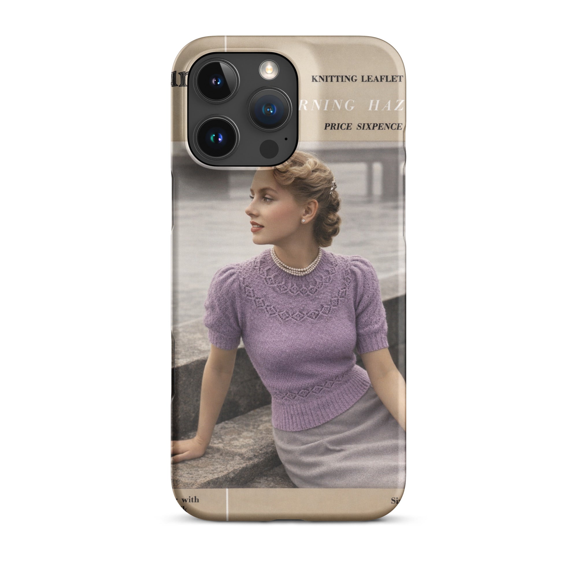 Vintage Munrospun Ranunculus iPhone Case - Sitting Pretty Knits