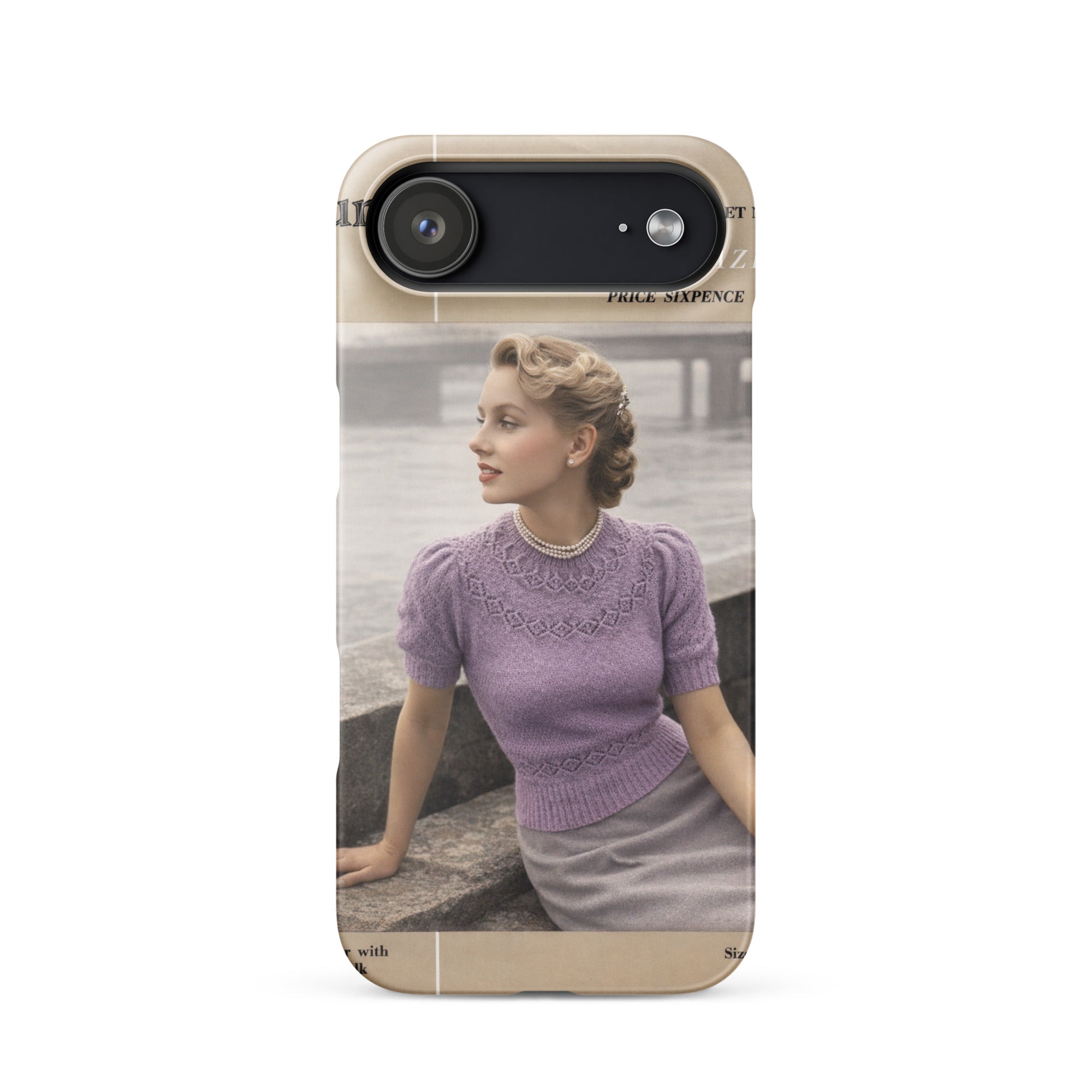 Vintage Munrospun Ranunculus iPhone Case - Sitting Pretty Knits
