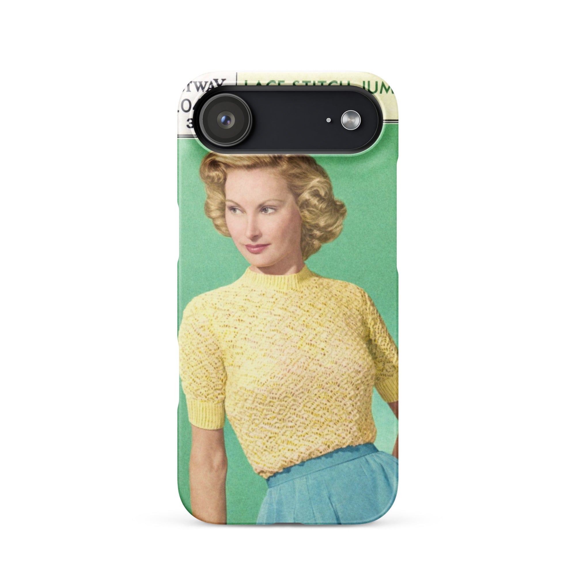 Lace Stitch Jumper iPhone Case - Sitting Pretty Knits