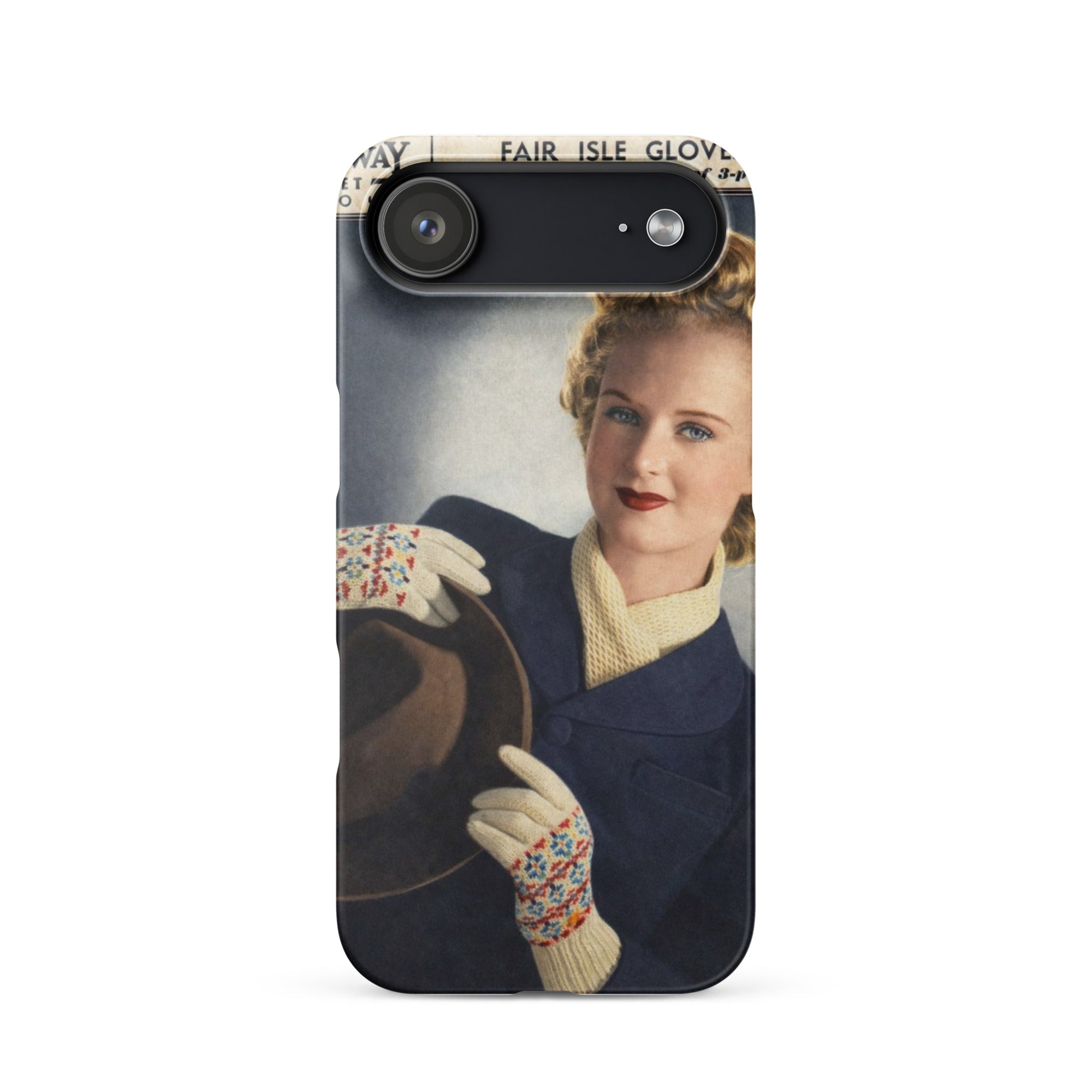 Fair Isle Gloves iPhone Case - Sitting Pretty Knits
