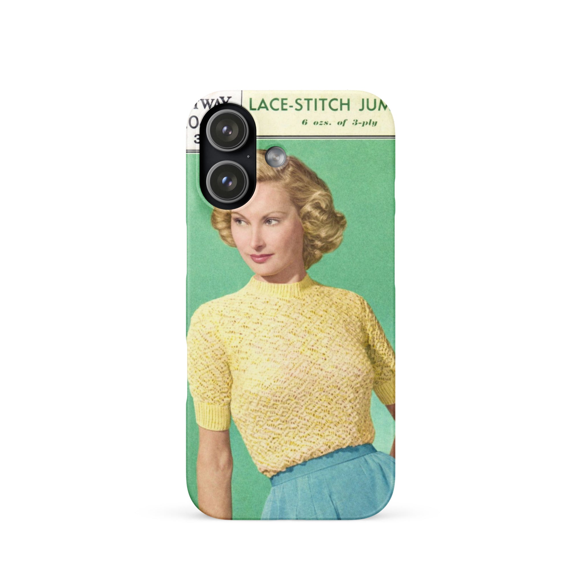 Lace Stitch Jumper iPhone Case - Sitting Pretty Knits