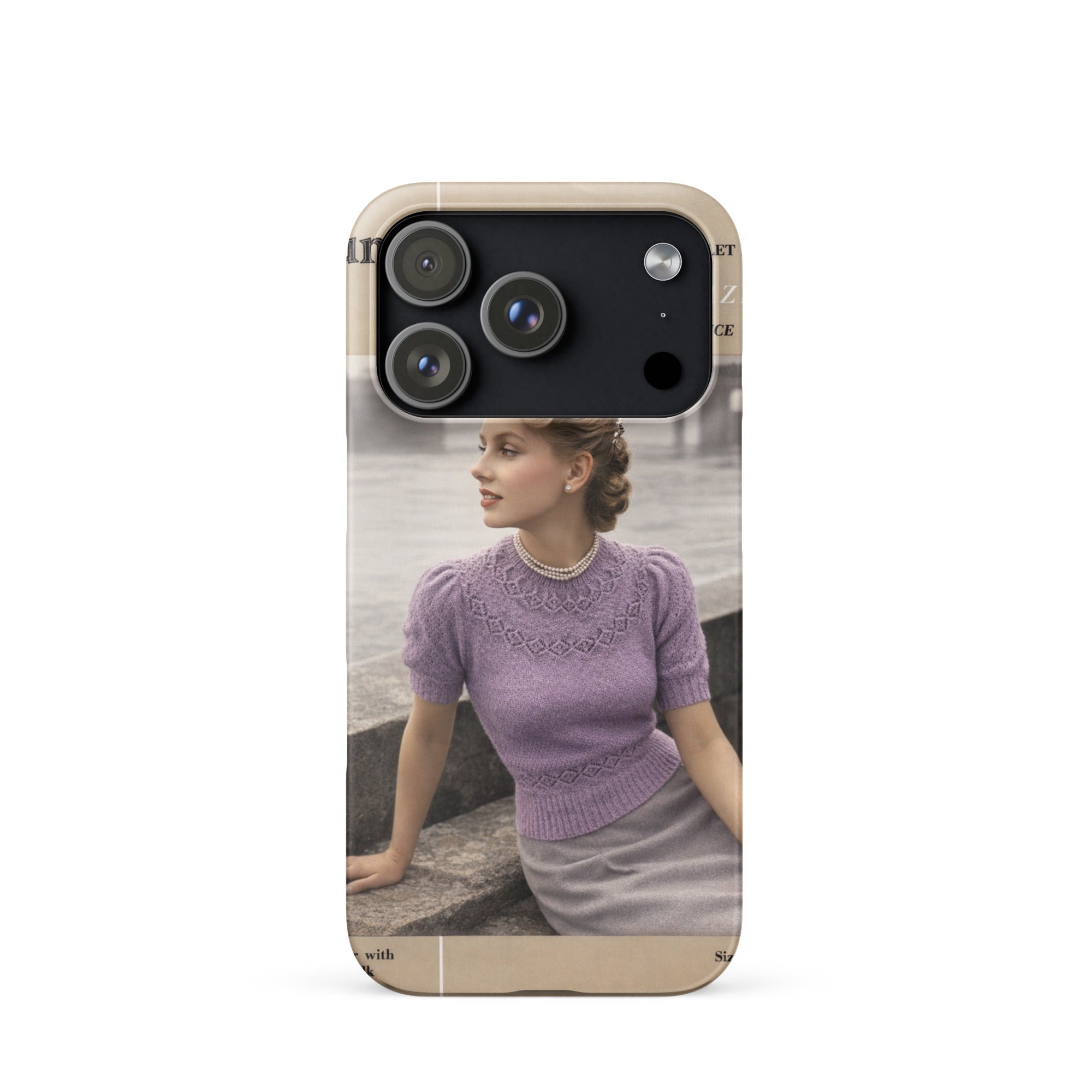 Vintage Munrospun Ranunculus iPhone Case - Sitting Pretty Knits