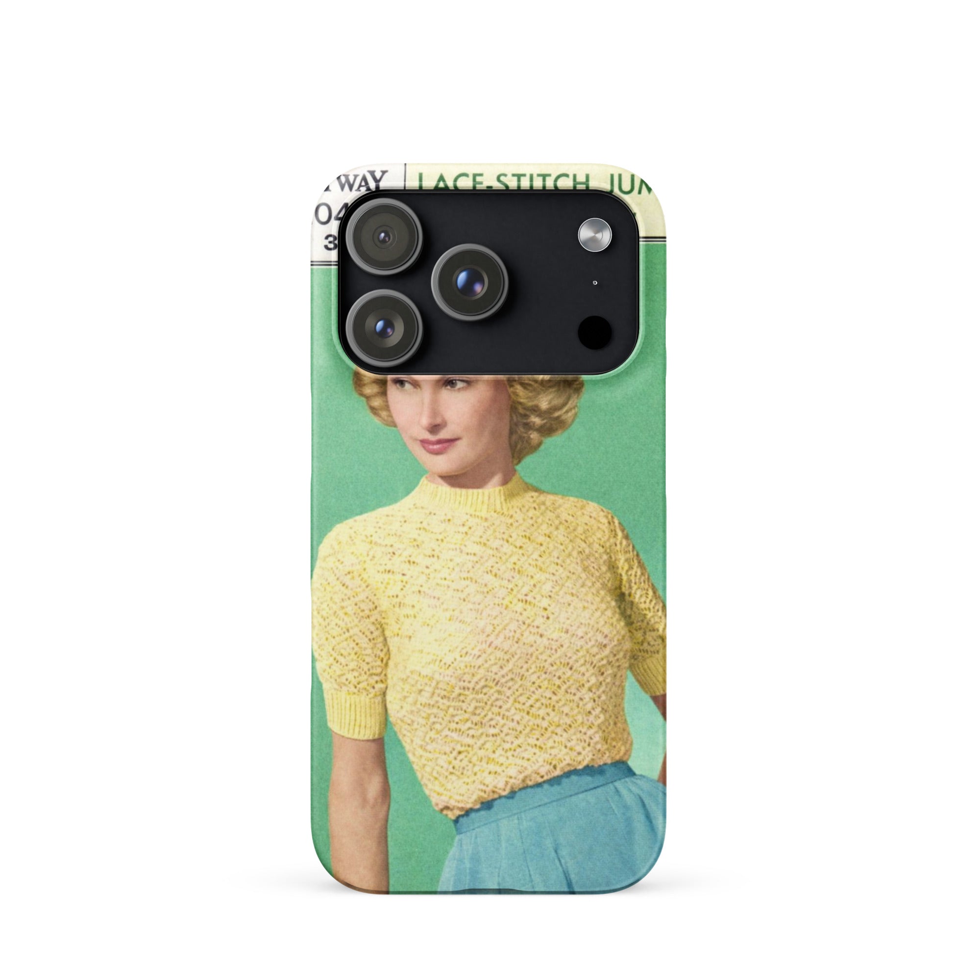 Lace Stitch Jumper iPhone Case - Sitting Pretty Knits