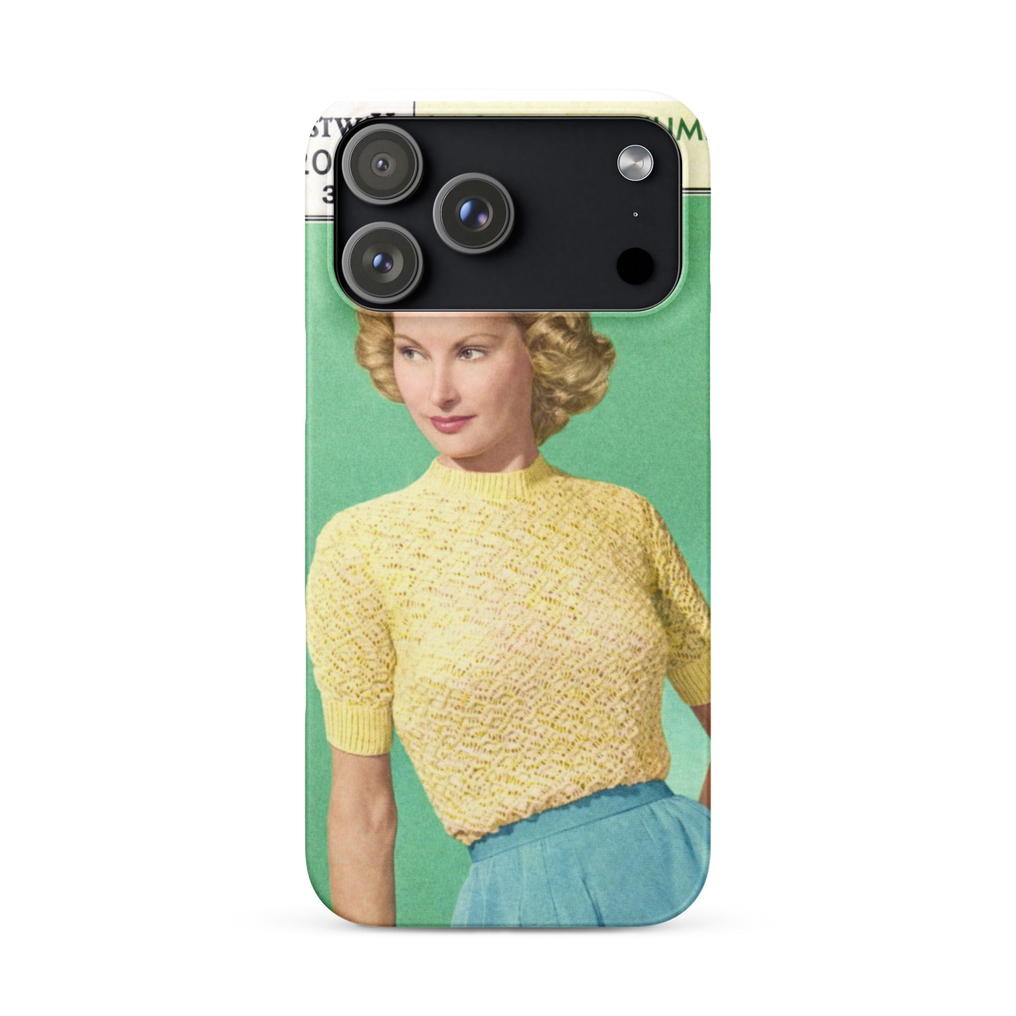 Lace Stitch Jumper iPhone Case - Sitting Pretty Knits