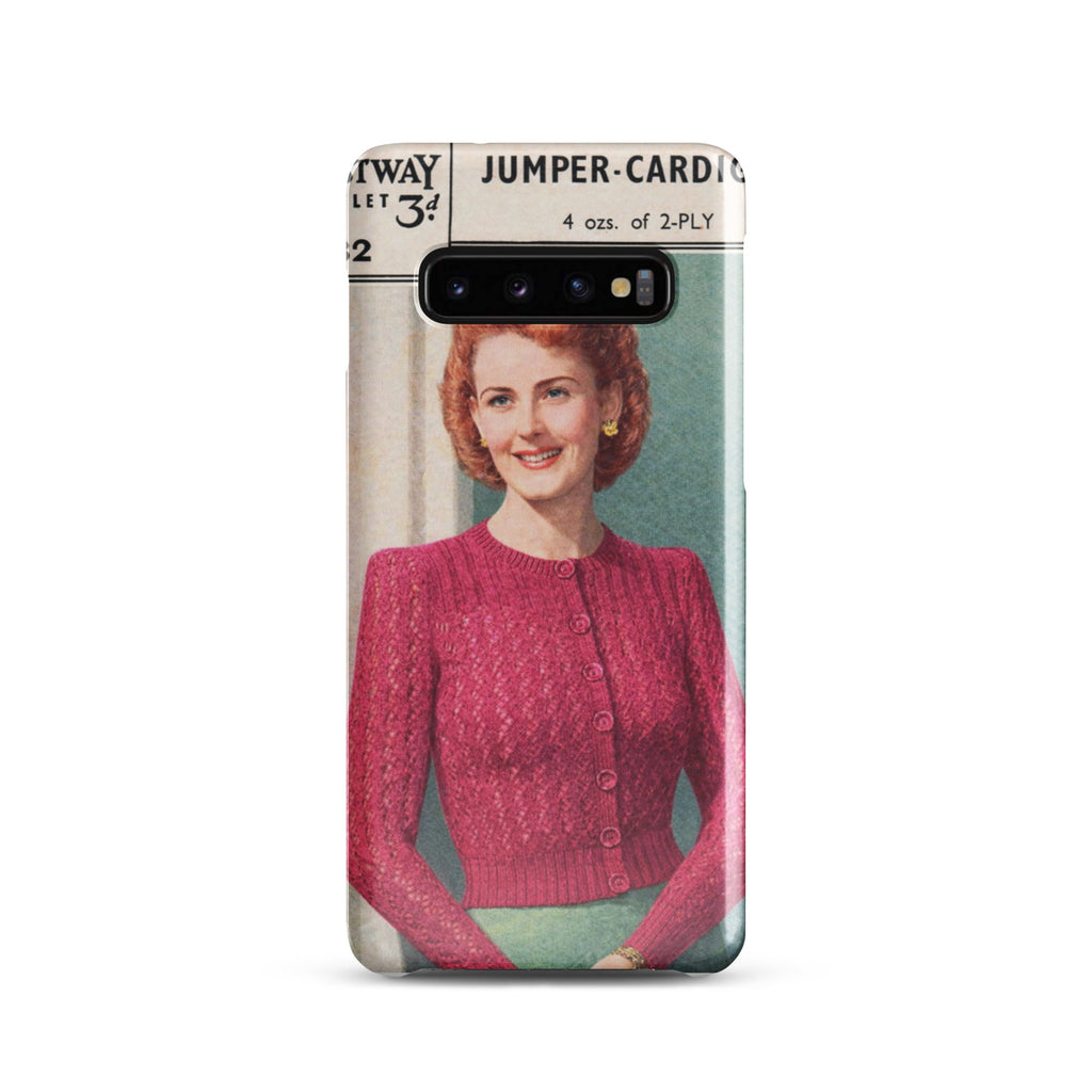 Lacy Cardigan Phone Case Samsung® - Sitting Pretty Knits