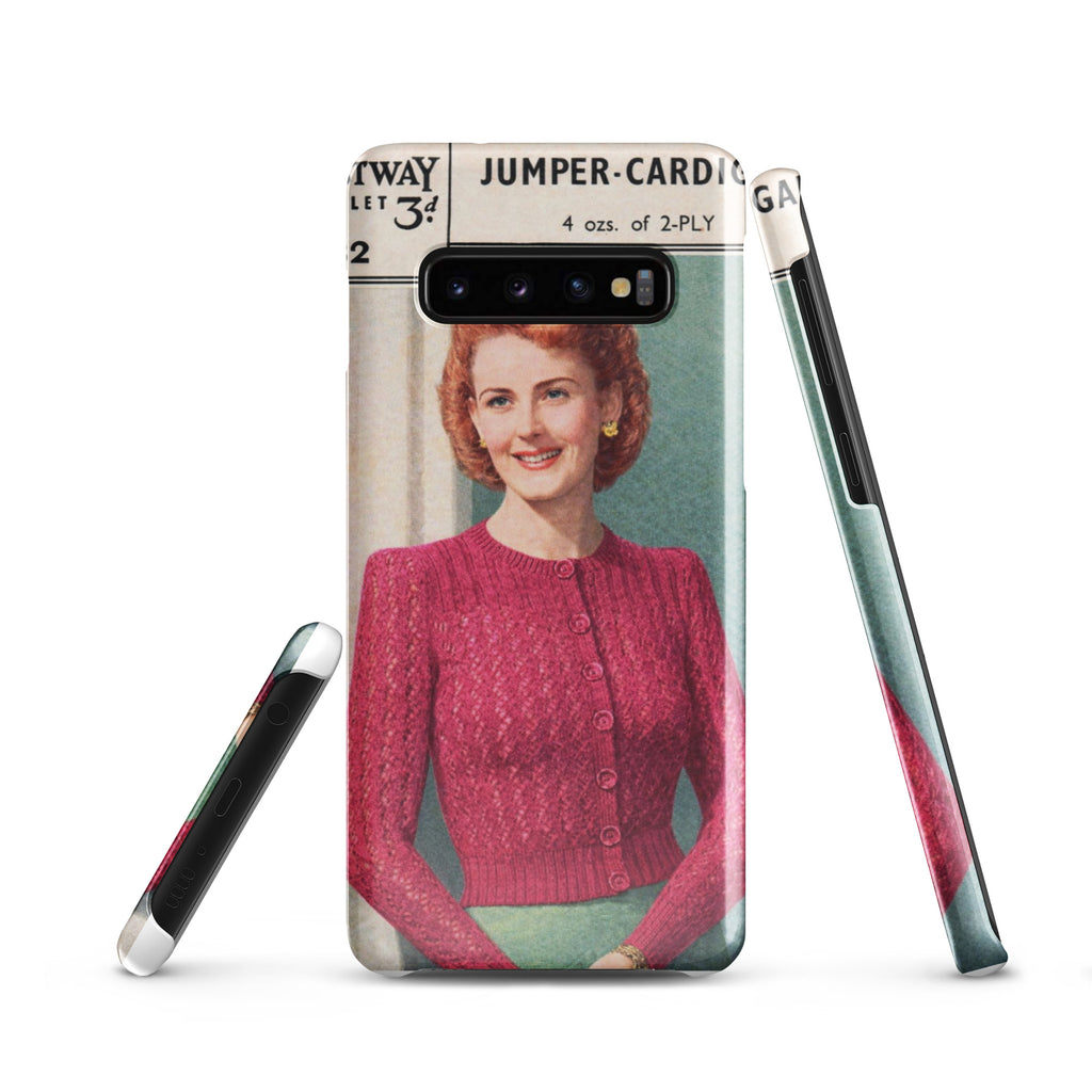 Lacy Cardigan Phone Case Samsung® - Sitting Pretty Knits