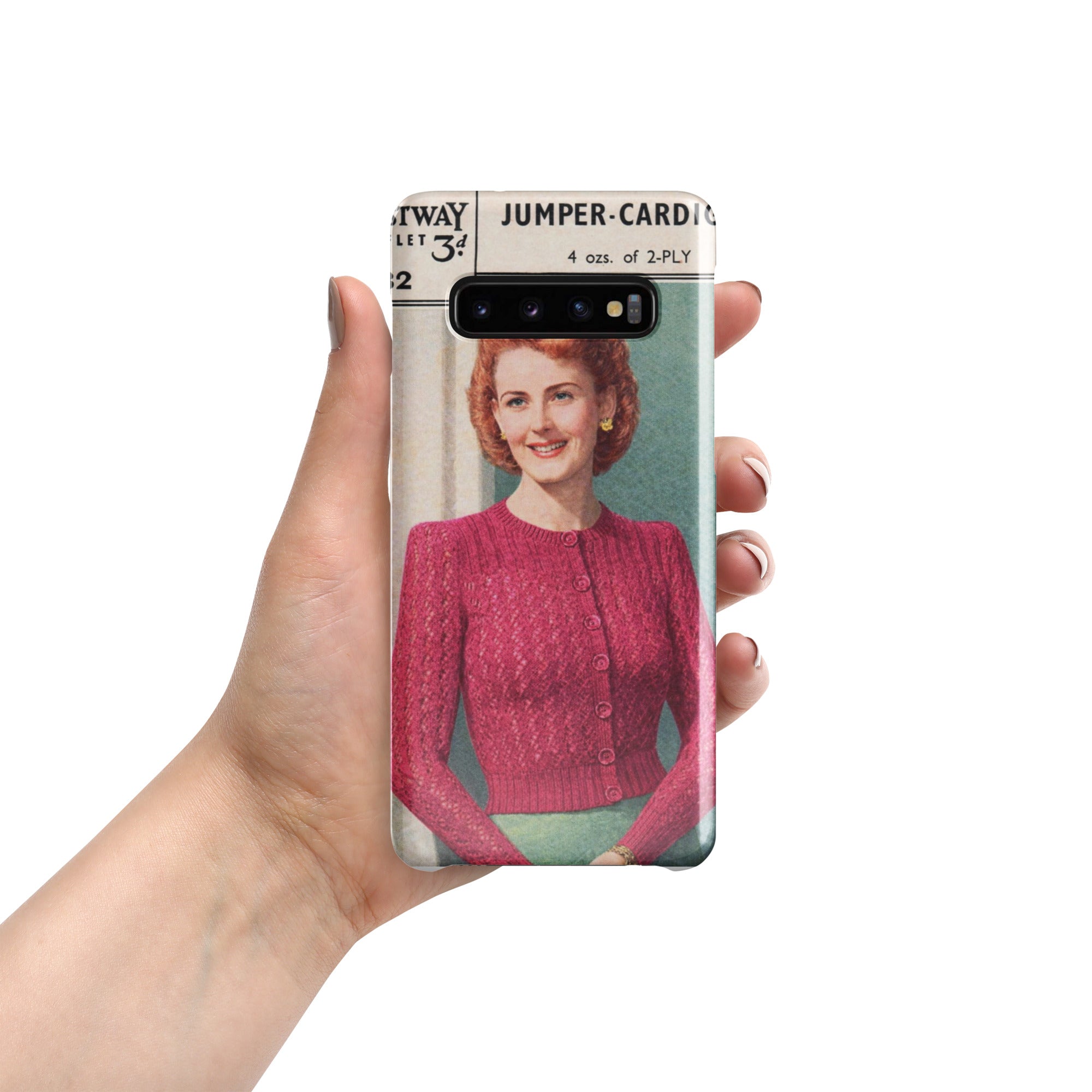 Lacy Cardigan Phone Case Samsung® - Sitting Pretty Knits