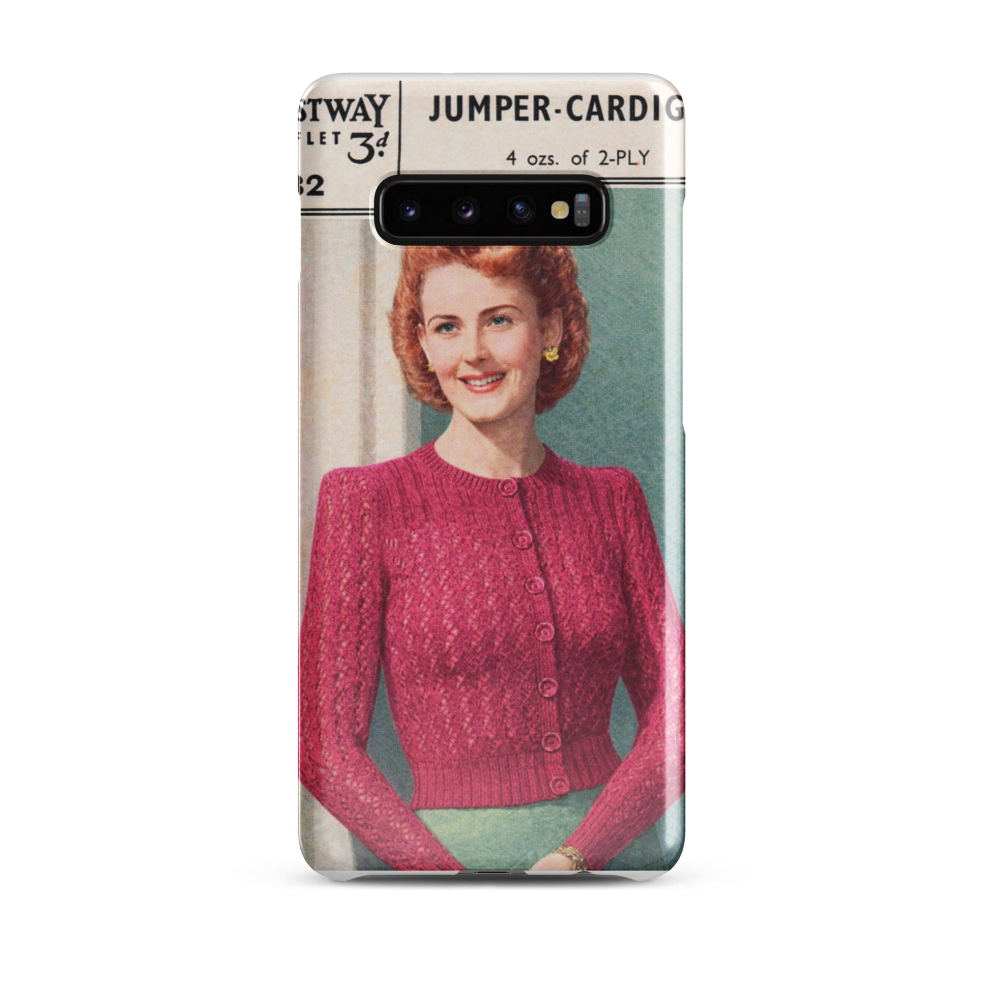 Lacy Cardigan Phone Case Samsung® - Sitting Pretty Knits