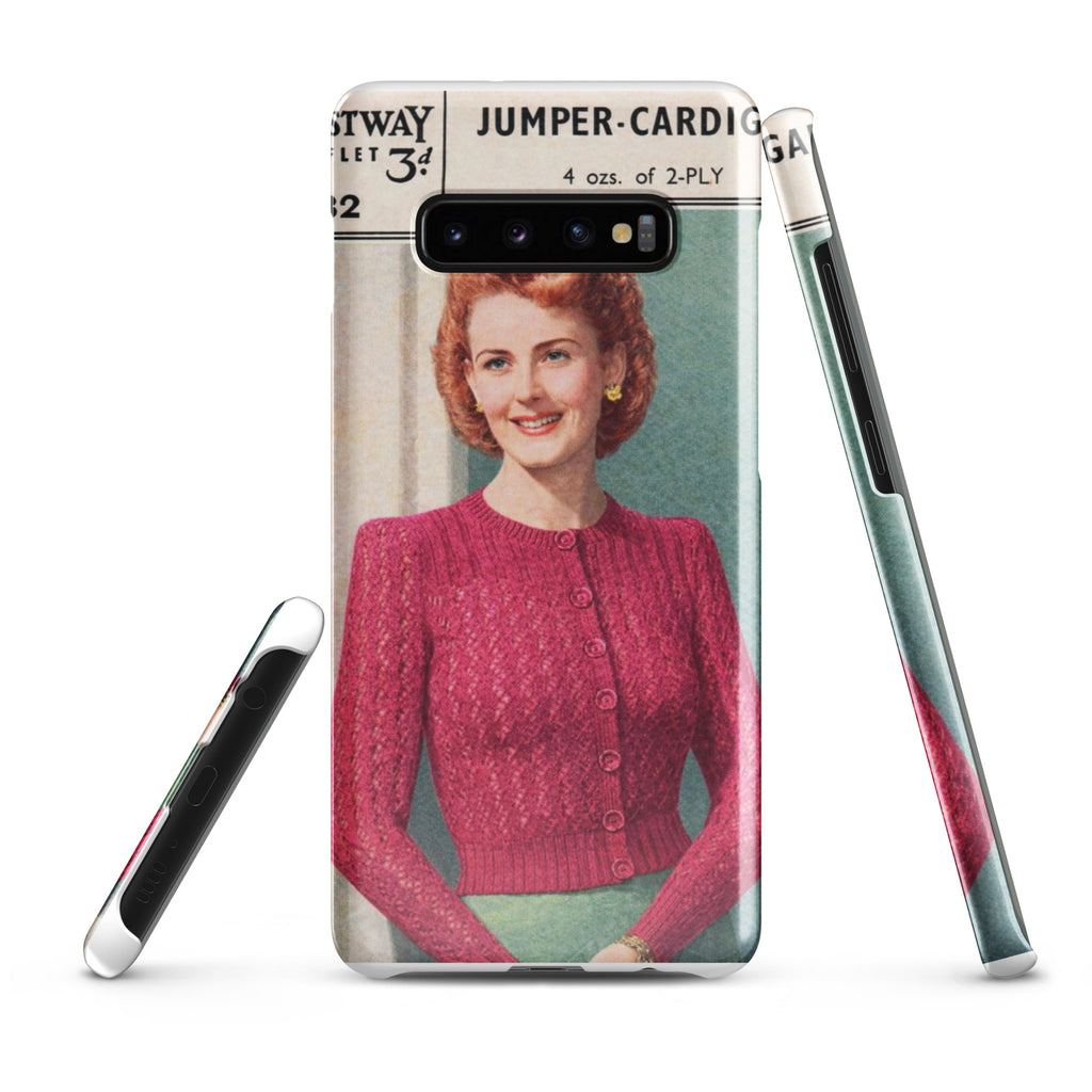 Lacy Cardigan Phone Case Samsung® - Sitting Pretty Knits