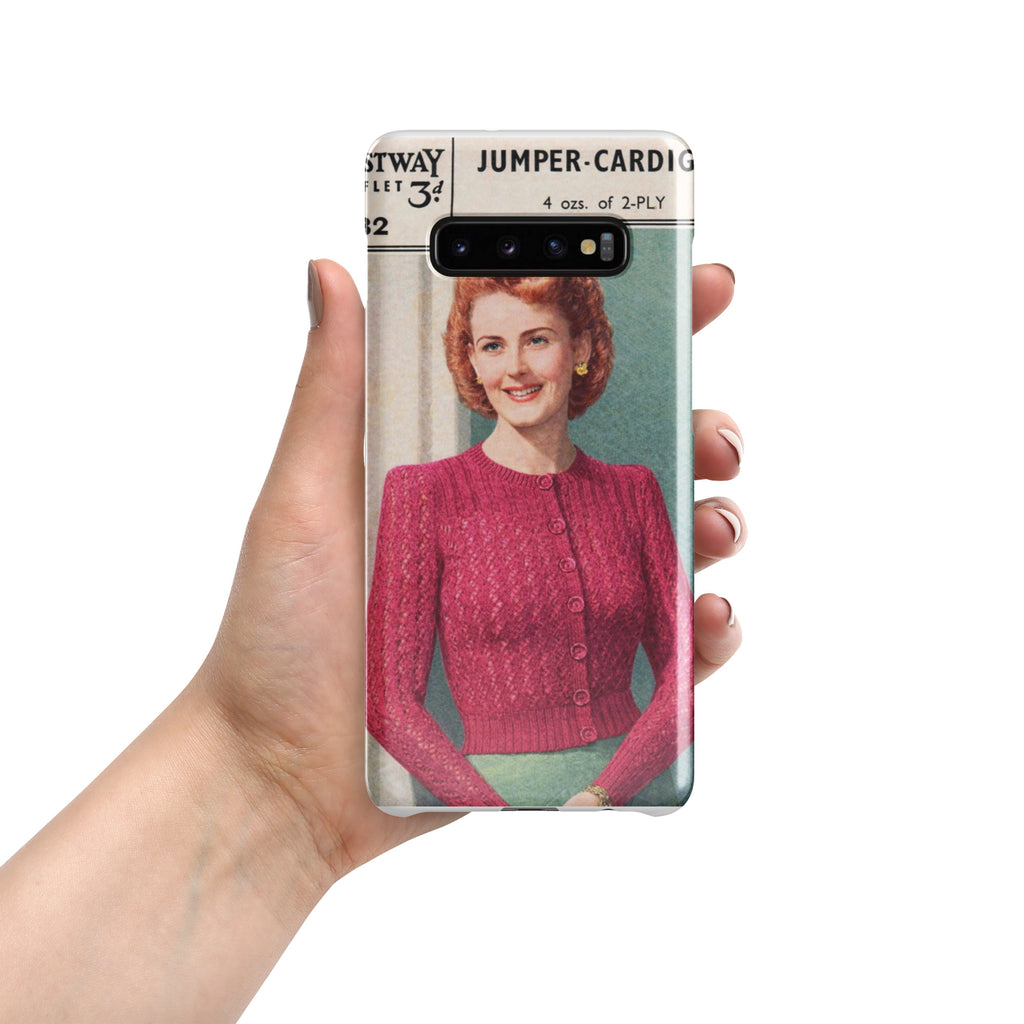 Lacy Cardigan Phone Case Samsung® - Sitting Pretty Knits
