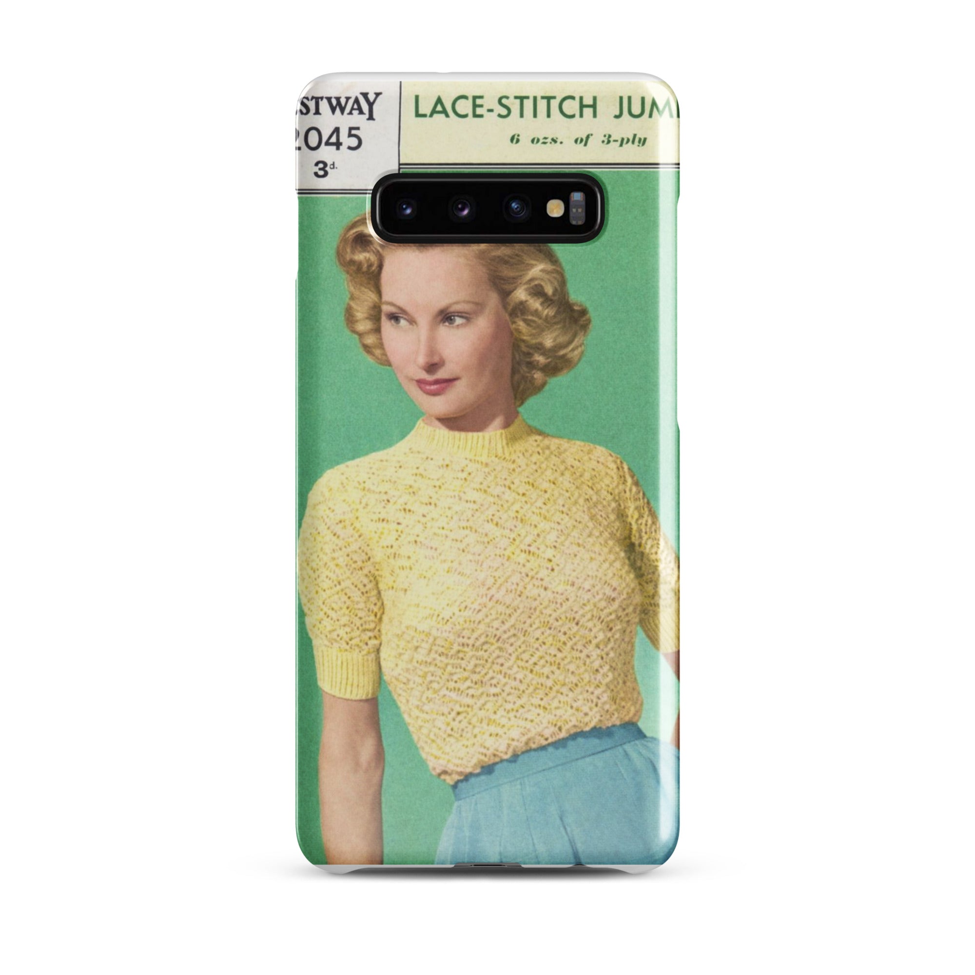 Lace Stitch Jumper Phone Case for Samsung® - Sitting Pretty Knits