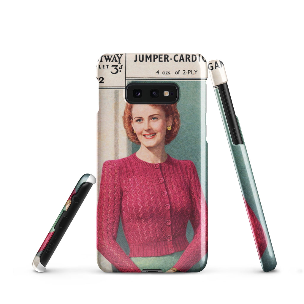 Lacy Cardigan Phone Case Samsung® - Sitting Pretty Knits