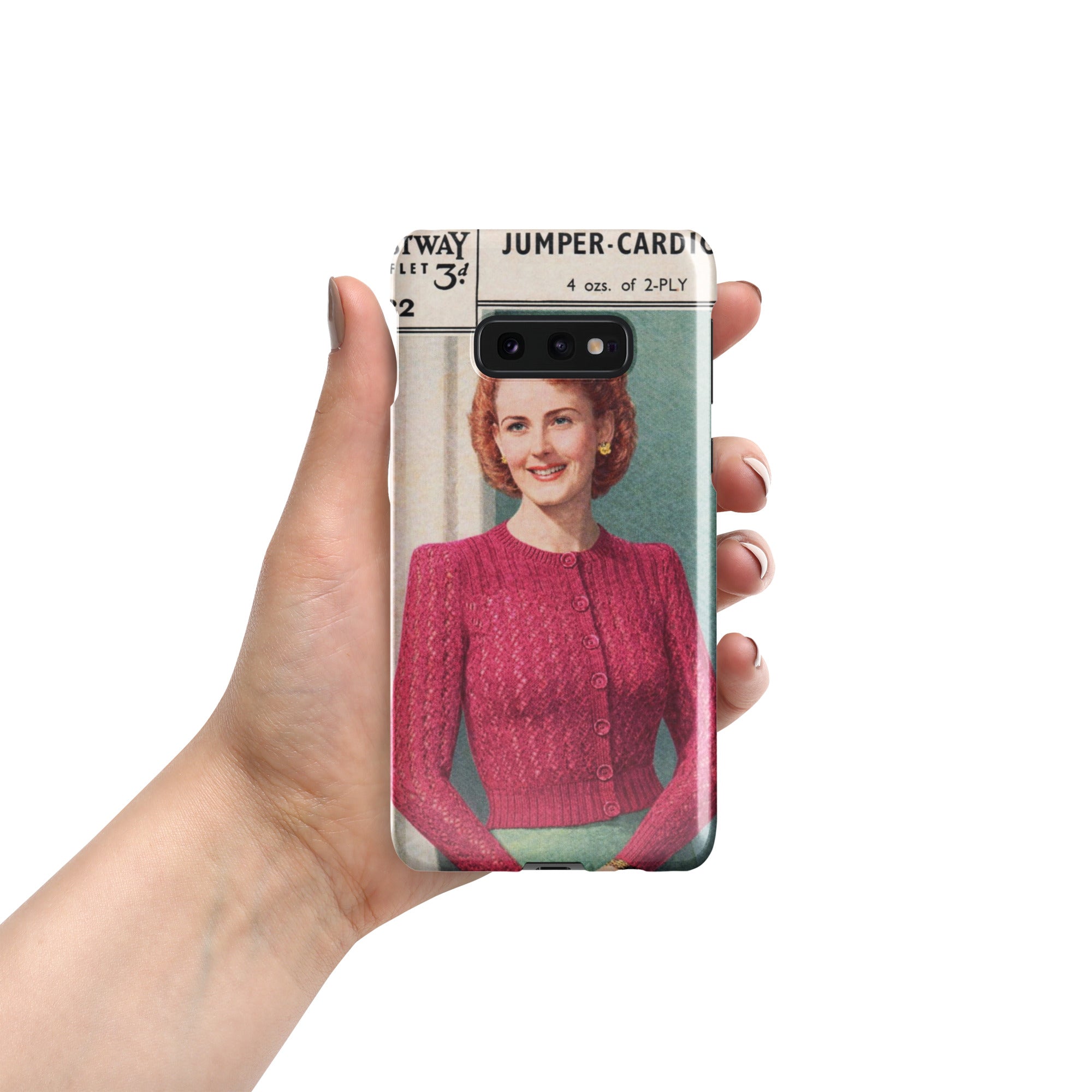 Lacy Cardigan Phone Case Samsung® - Sitting Pretty Knits