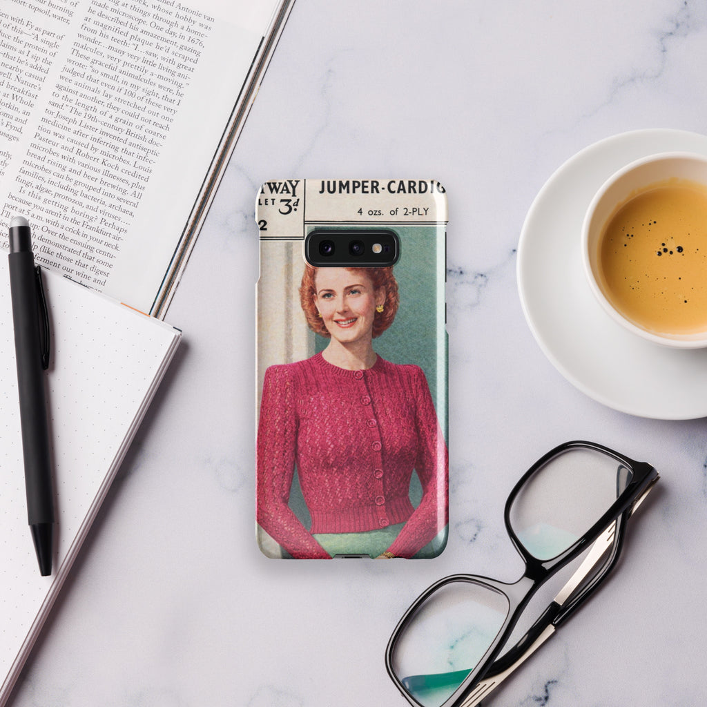 Lacy Cardigan Phone Case Samsung® - Sitting Pretty Knits