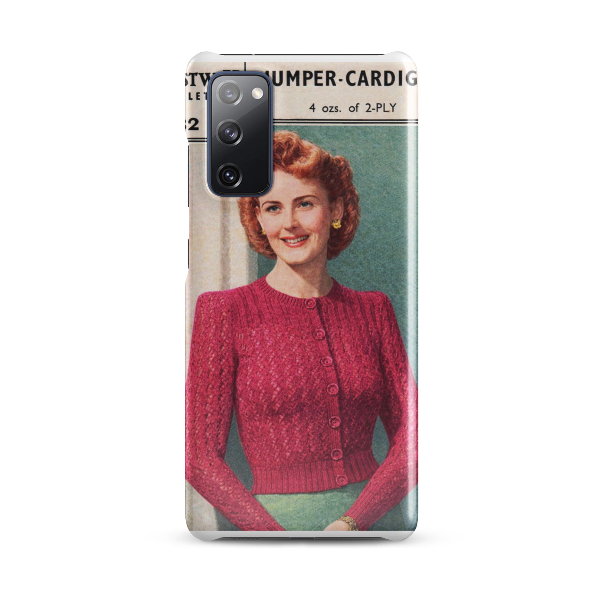 Lacy Cardigan Phone Case Samsung® - Sitting Pretty Knits