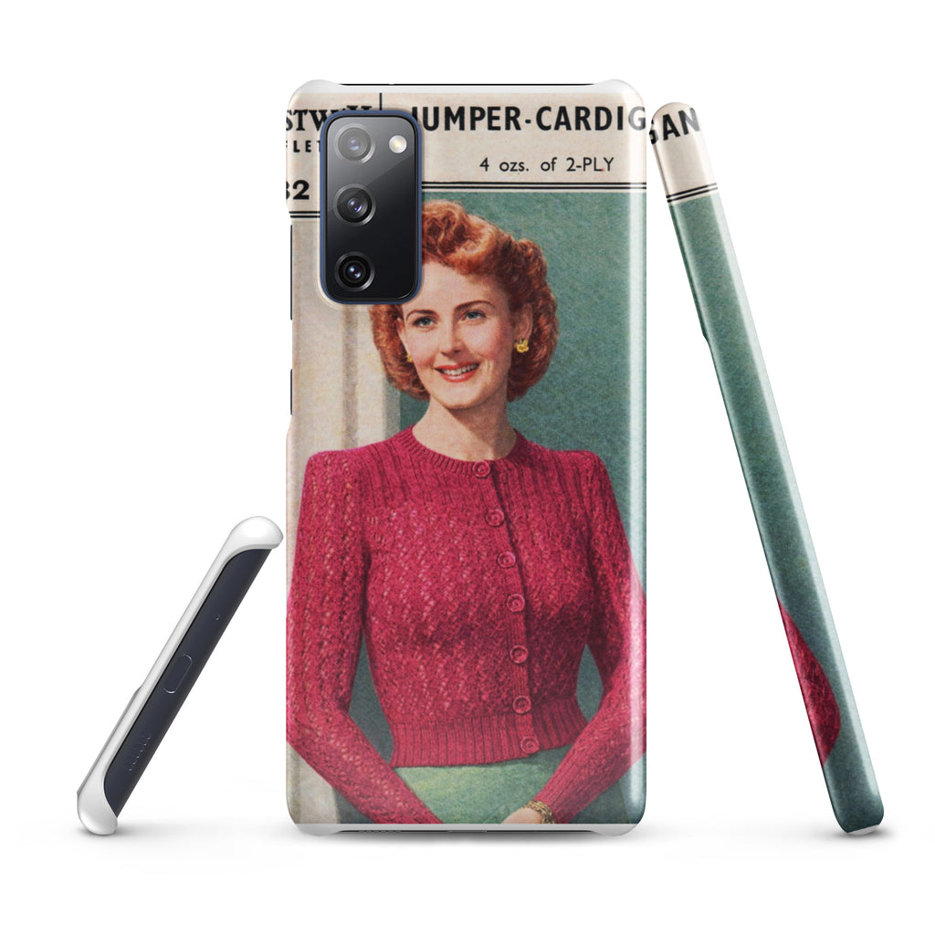 Lacy Cardigan Phone Case Samsung® - Sitting Pretty Knits