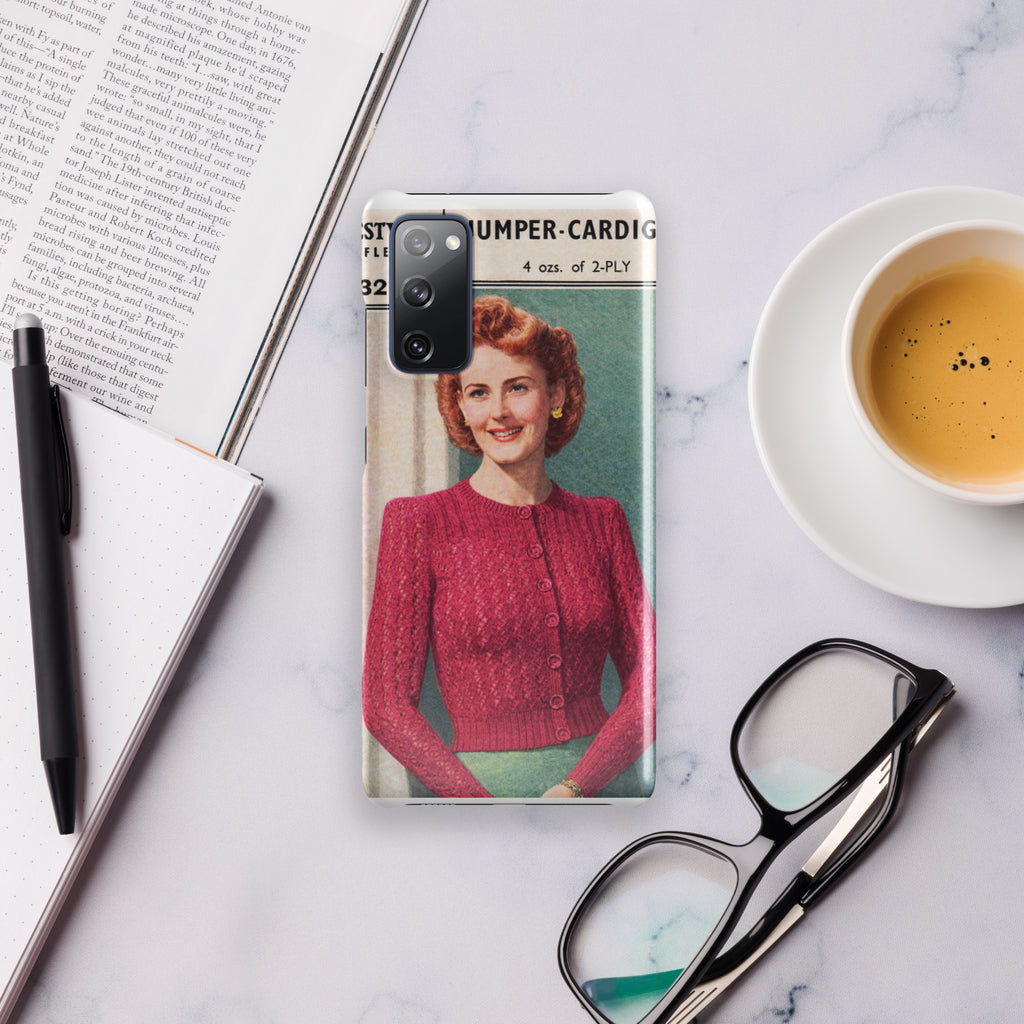Lacy Cardigan Phone Case Samsung® - Sitting Pretty Knits